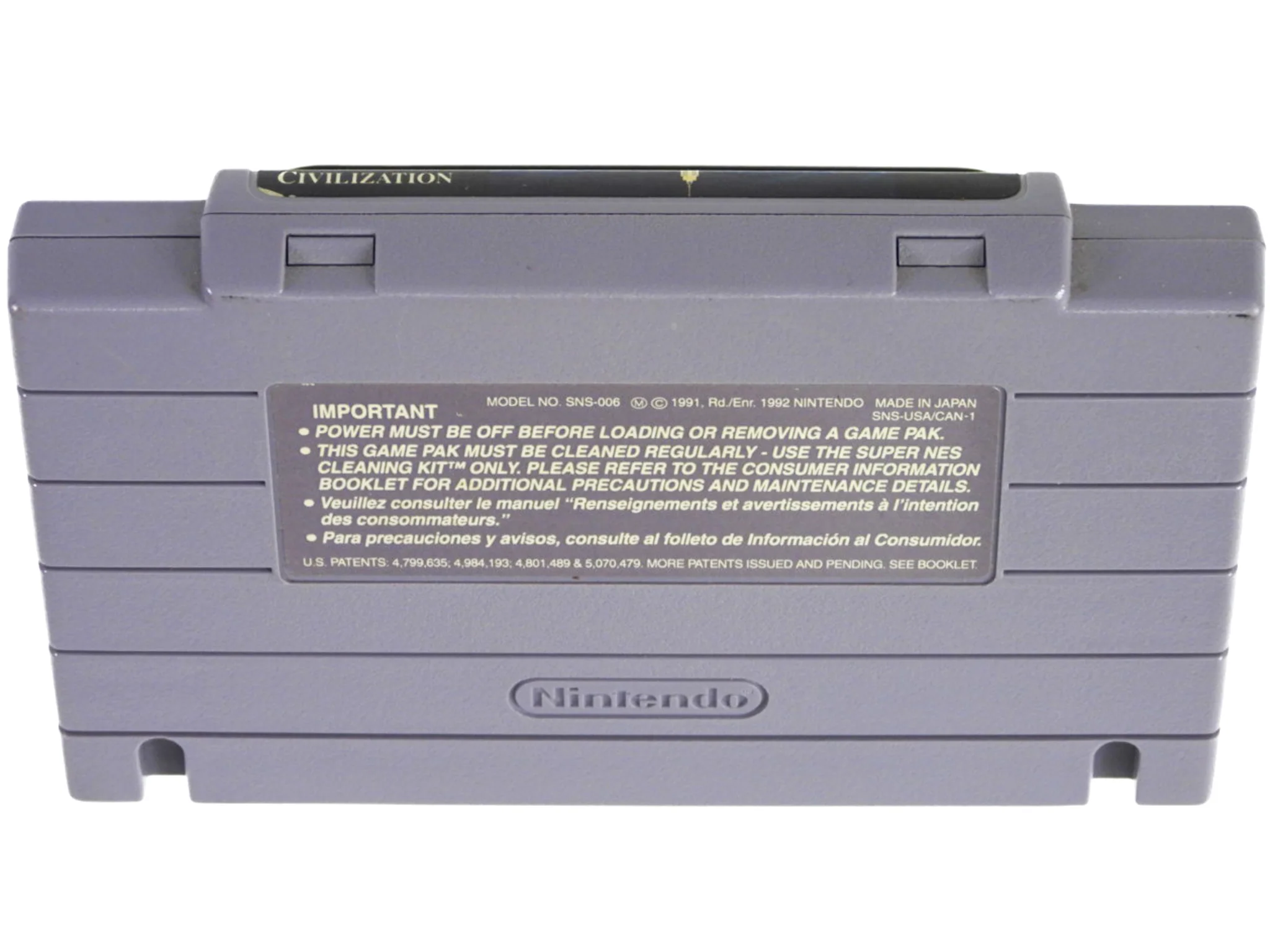 Sid Meier's Civilization (Super Nintendo / SNES) - Image 9