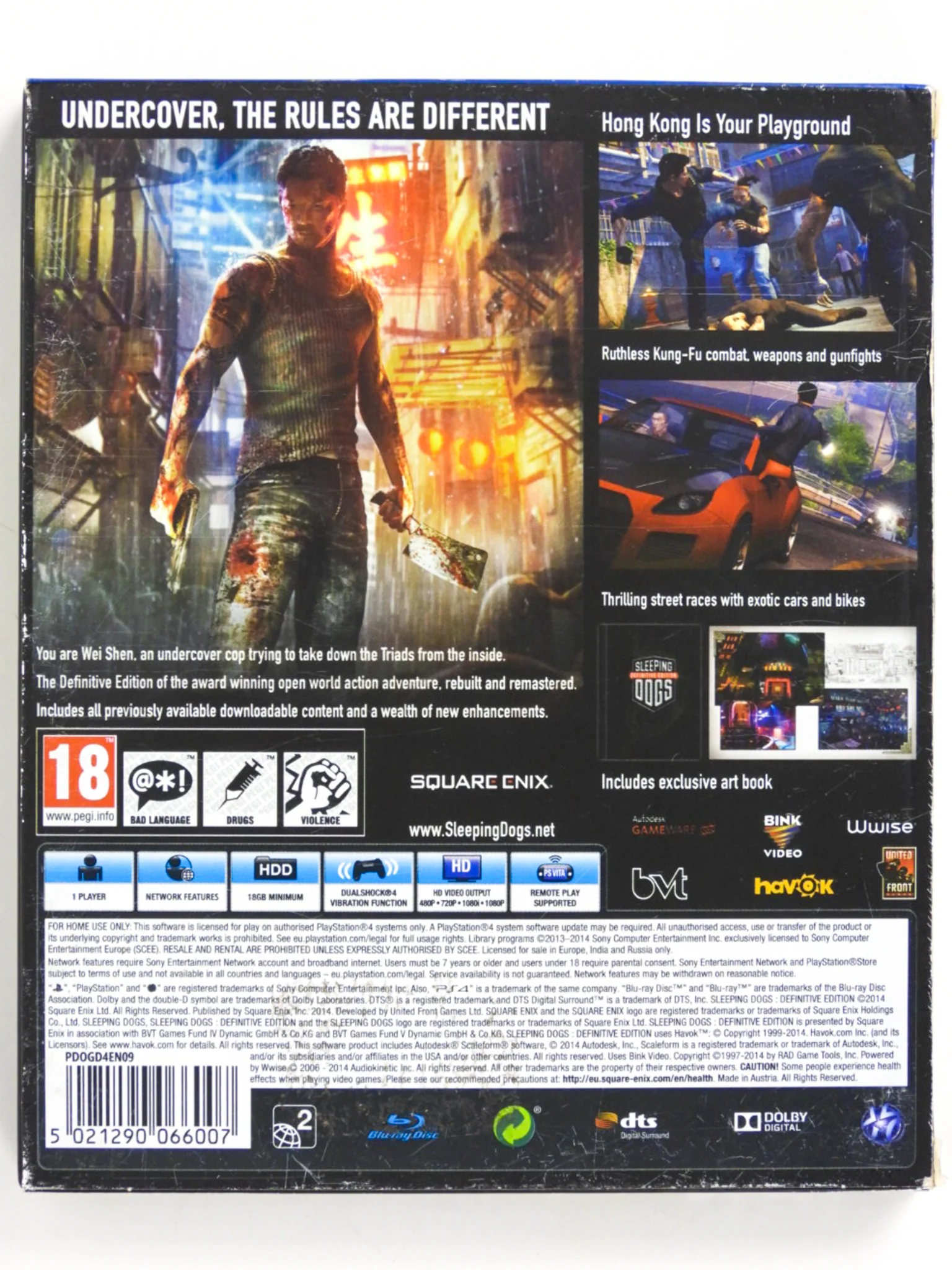 Sleeping Dogs [Definitive Edition] [Artbook Edition] [PAL] (PlayStation 4 / PS4) - Image 2