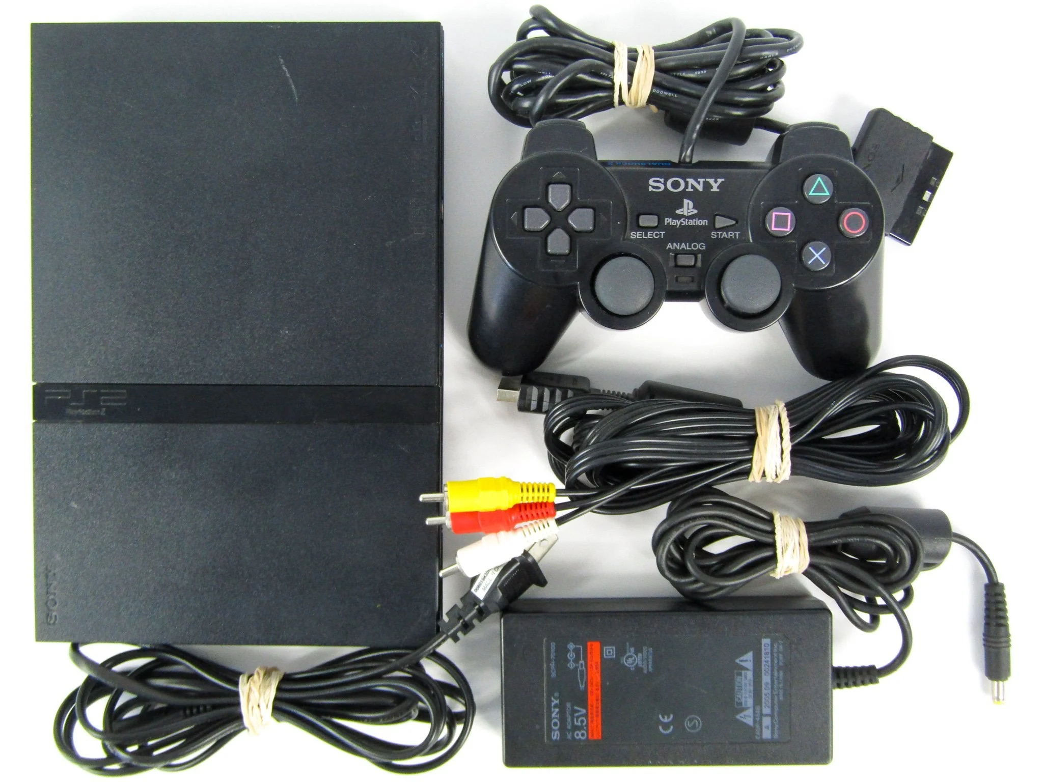 PlayStation 2 System Slim Black with 1 Assorted Controller (PS2) - Image 12
