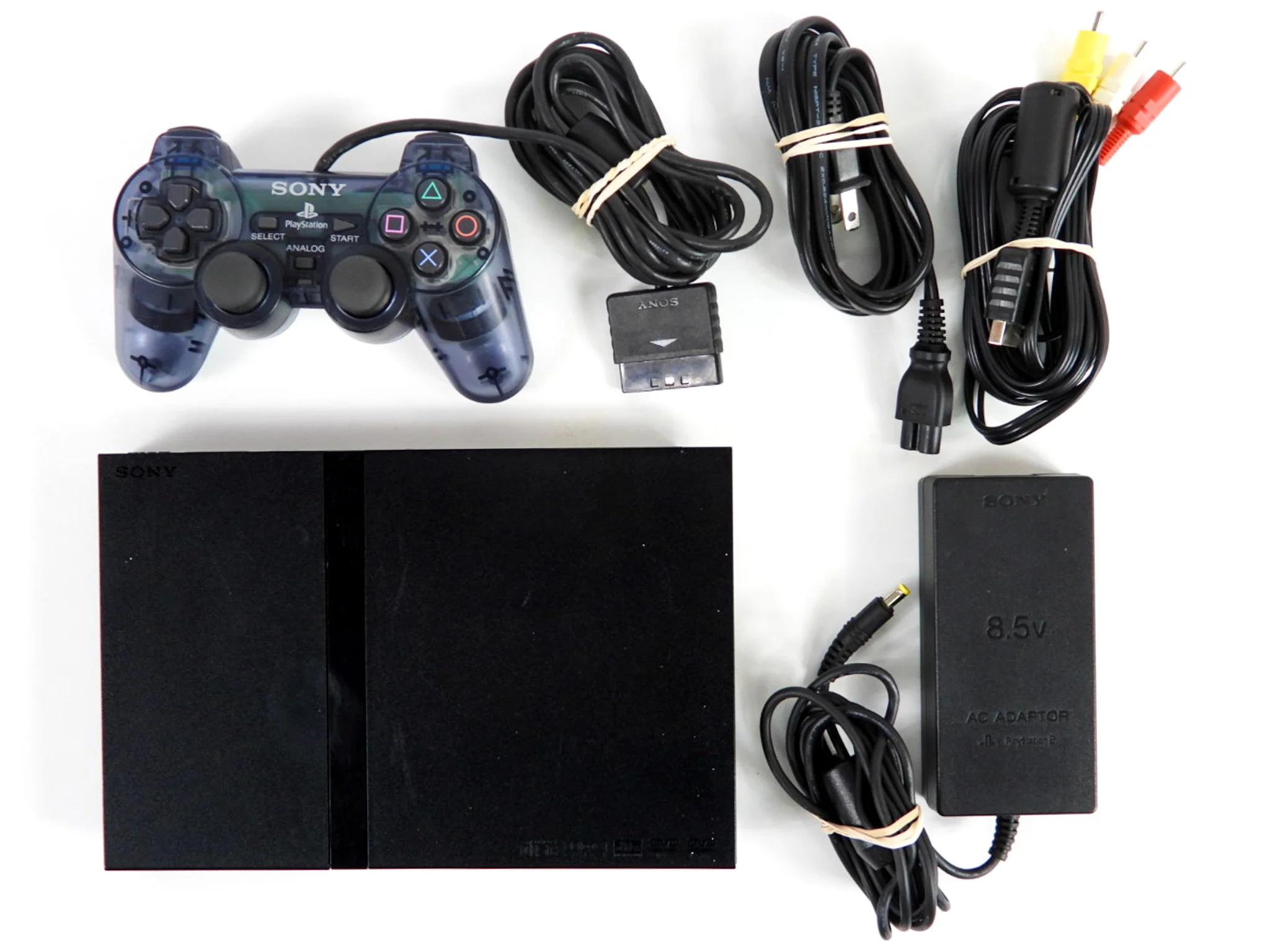 PlayStation 2 System Slim Black with 1 Unassorted Controller (PS2) - Image 4