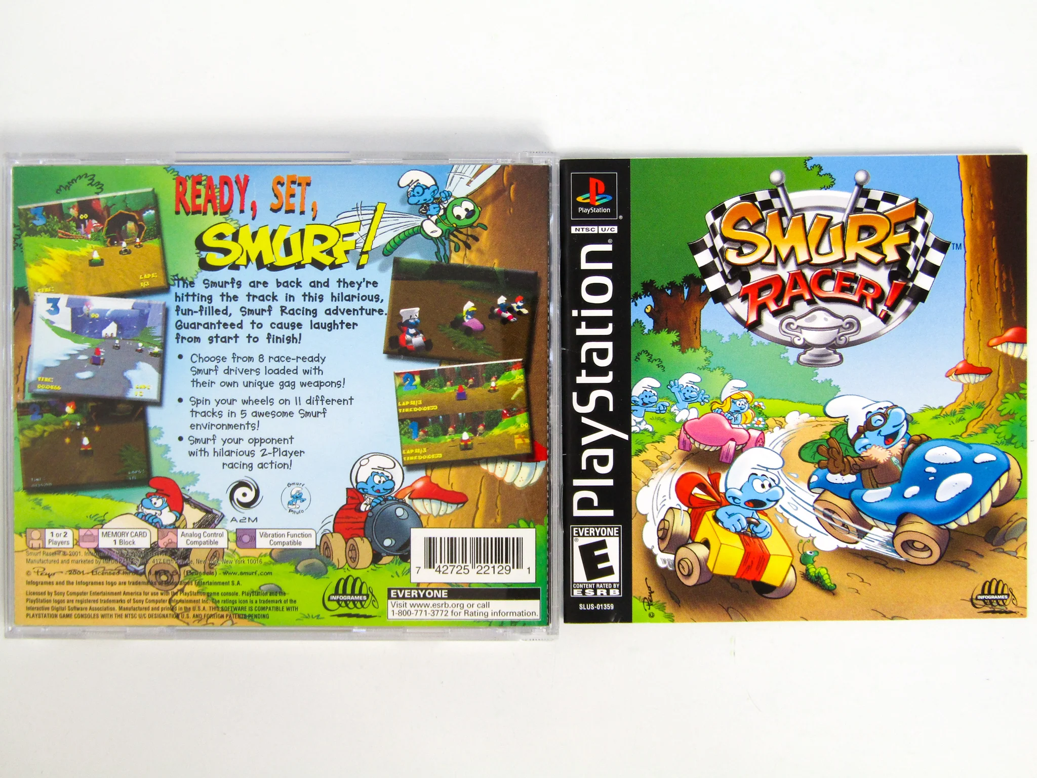 Smurf Racer (PlayStation / PS1) - Image 2