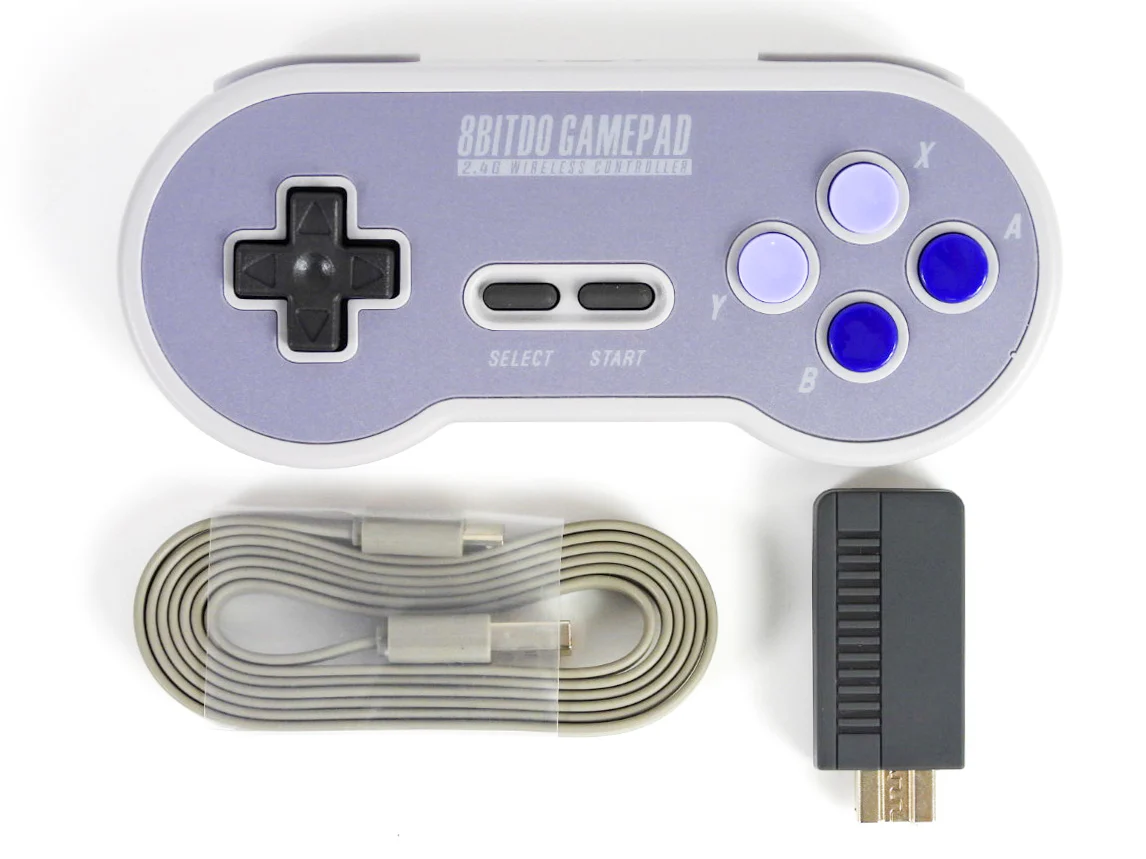 SN30 2.4G Bluetooth Gamepad [8BitDo] (Nintendo SNES / SFC Mini) - Image 2