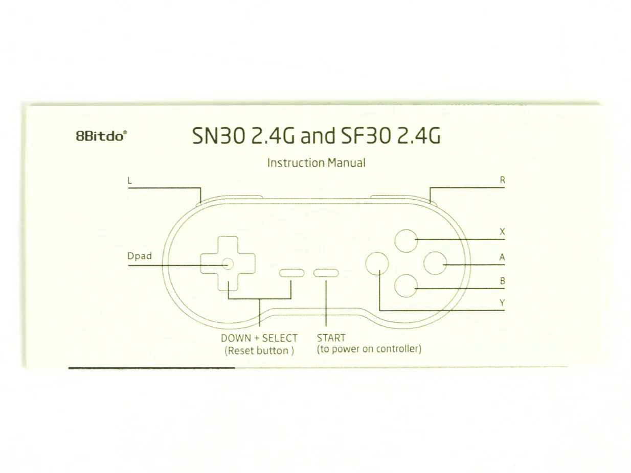 SN30 2.4G Bluetooth Gamepad [8BitDo] (Nintendo SNES / SFC Mini) - Image 3