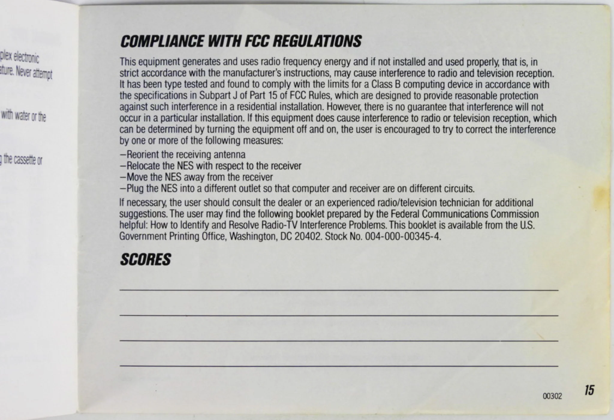 Snake's Revenge [Manual] (Nintendo / NES) - Image 5
