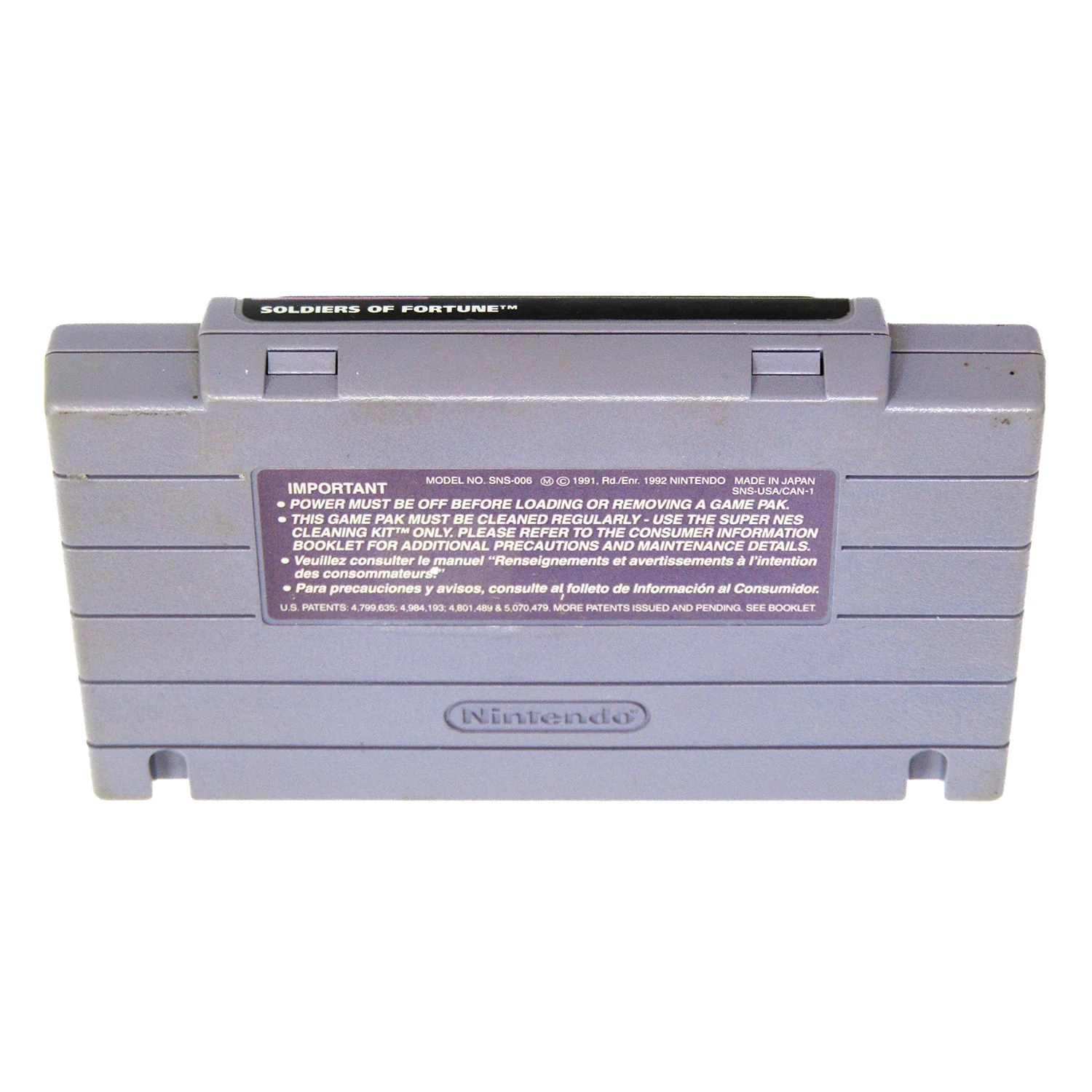 Soldiers Of Fortune (Super Nintendo / SNES) - Image 2