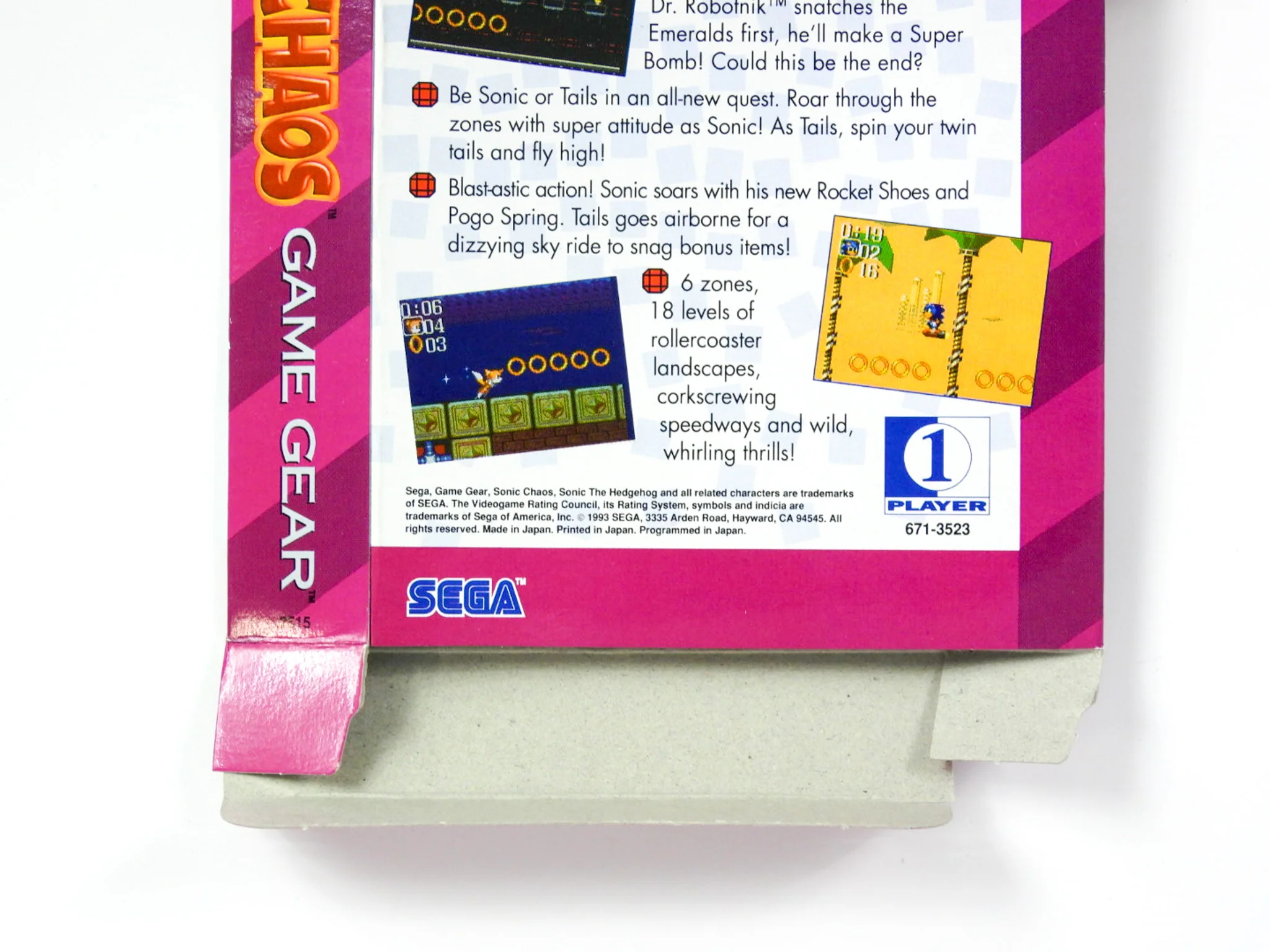 Sonic Chaos [Box] (Sega Game Gear) - Image 5