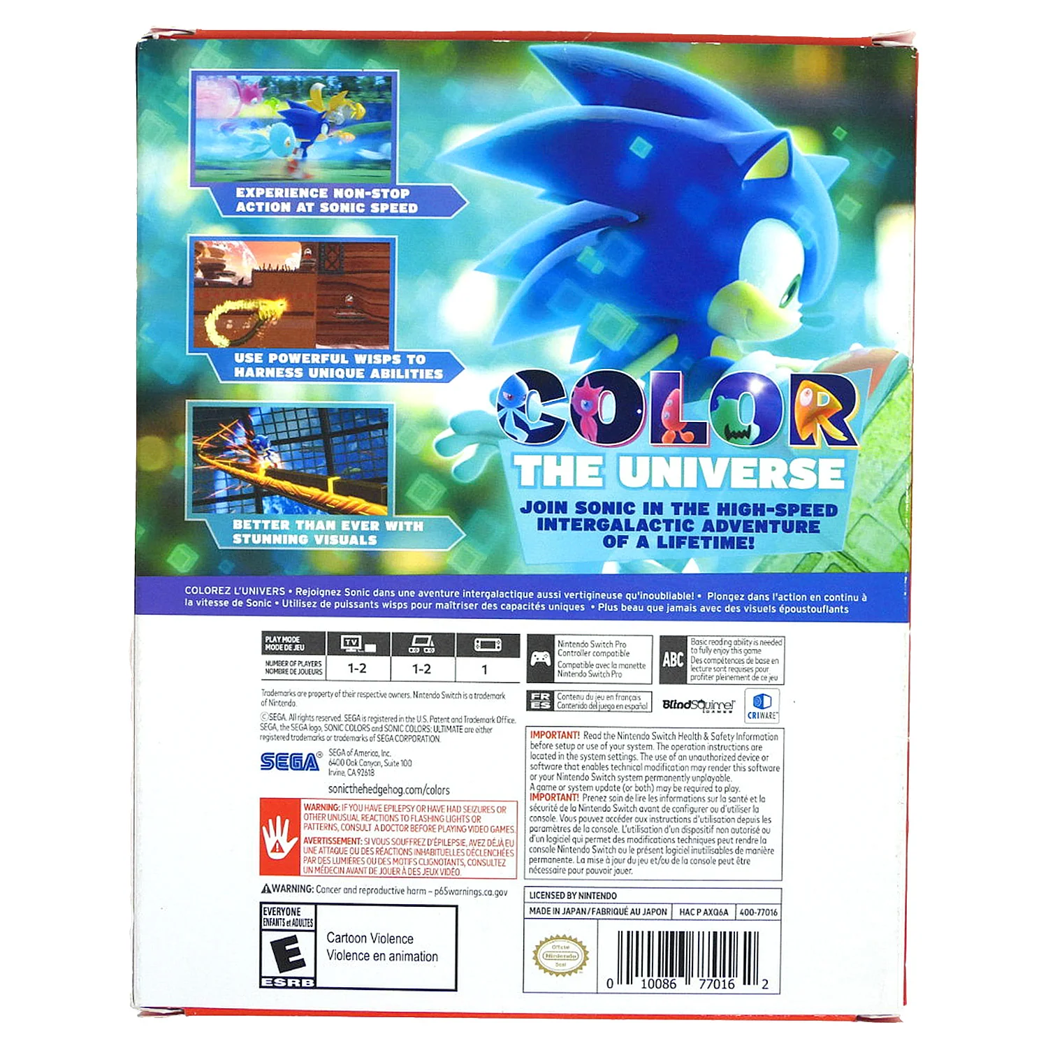 Sonic Colors Ultimate [Launch Edition] (Nintendo Switch) - Image 2