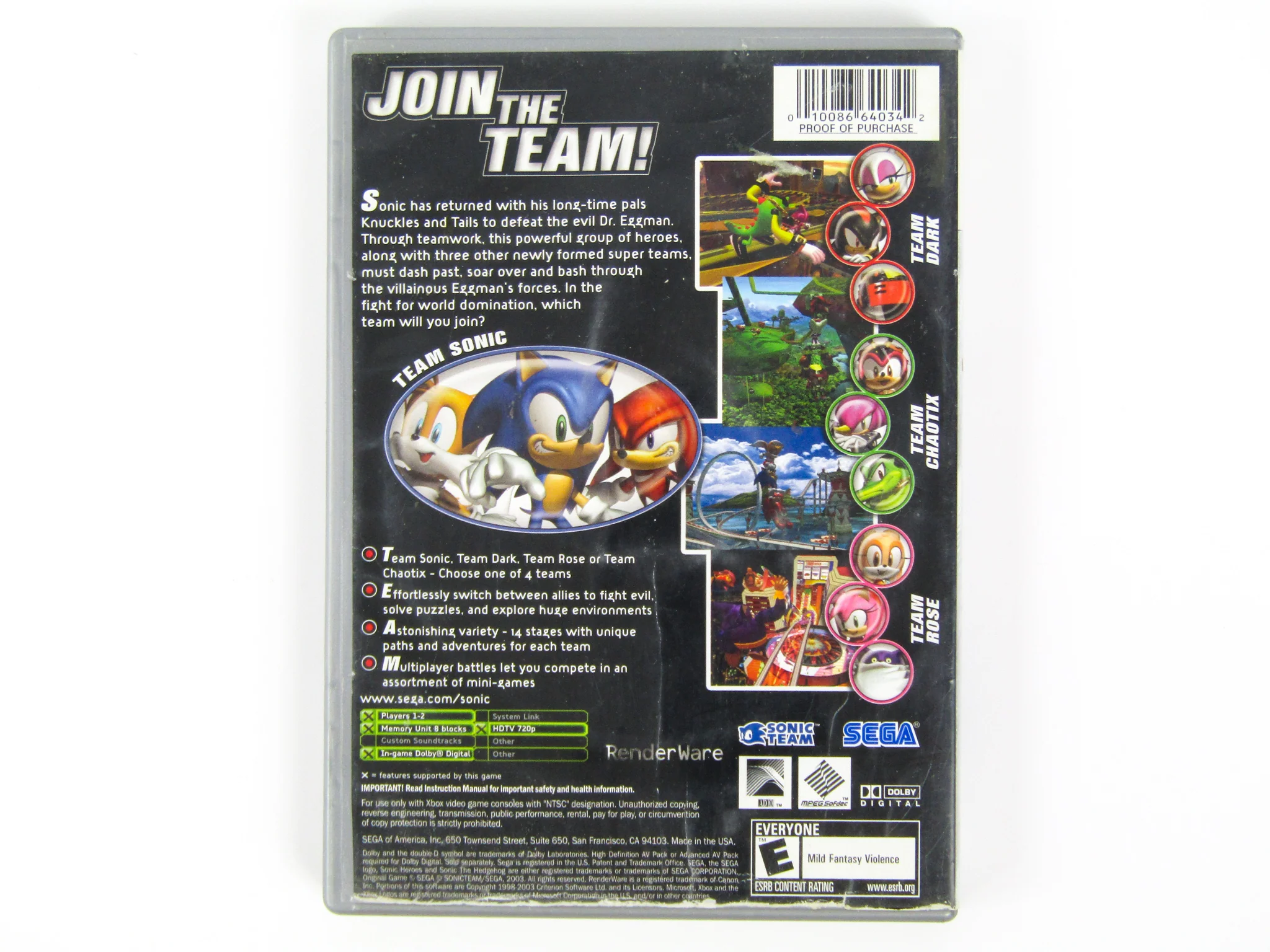 Sonic Heroes [Platinum Hits] (Xbox) - Image 3