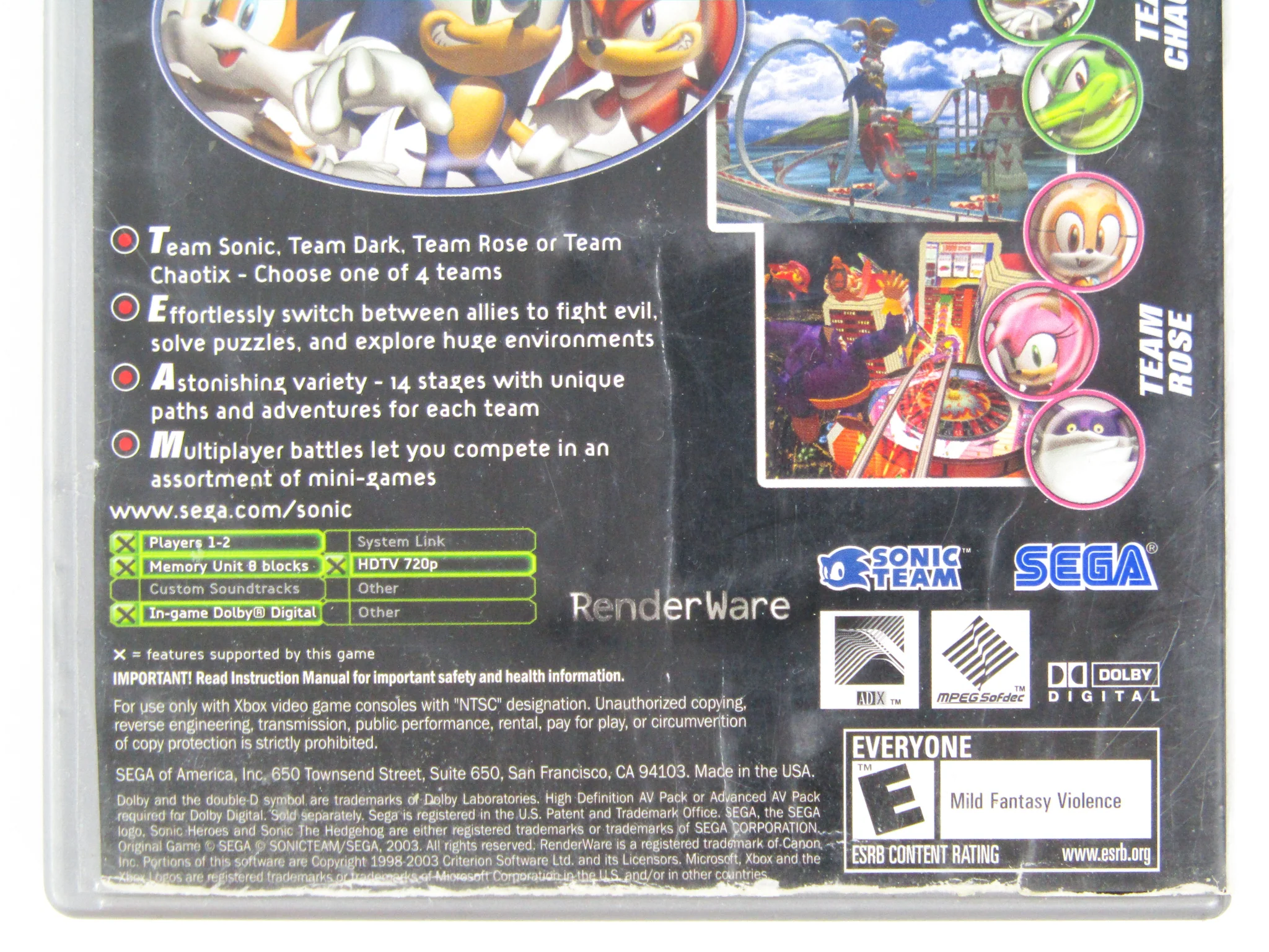 Sonic Heroes [Platinum Hits] (Xbox) - Image 4
