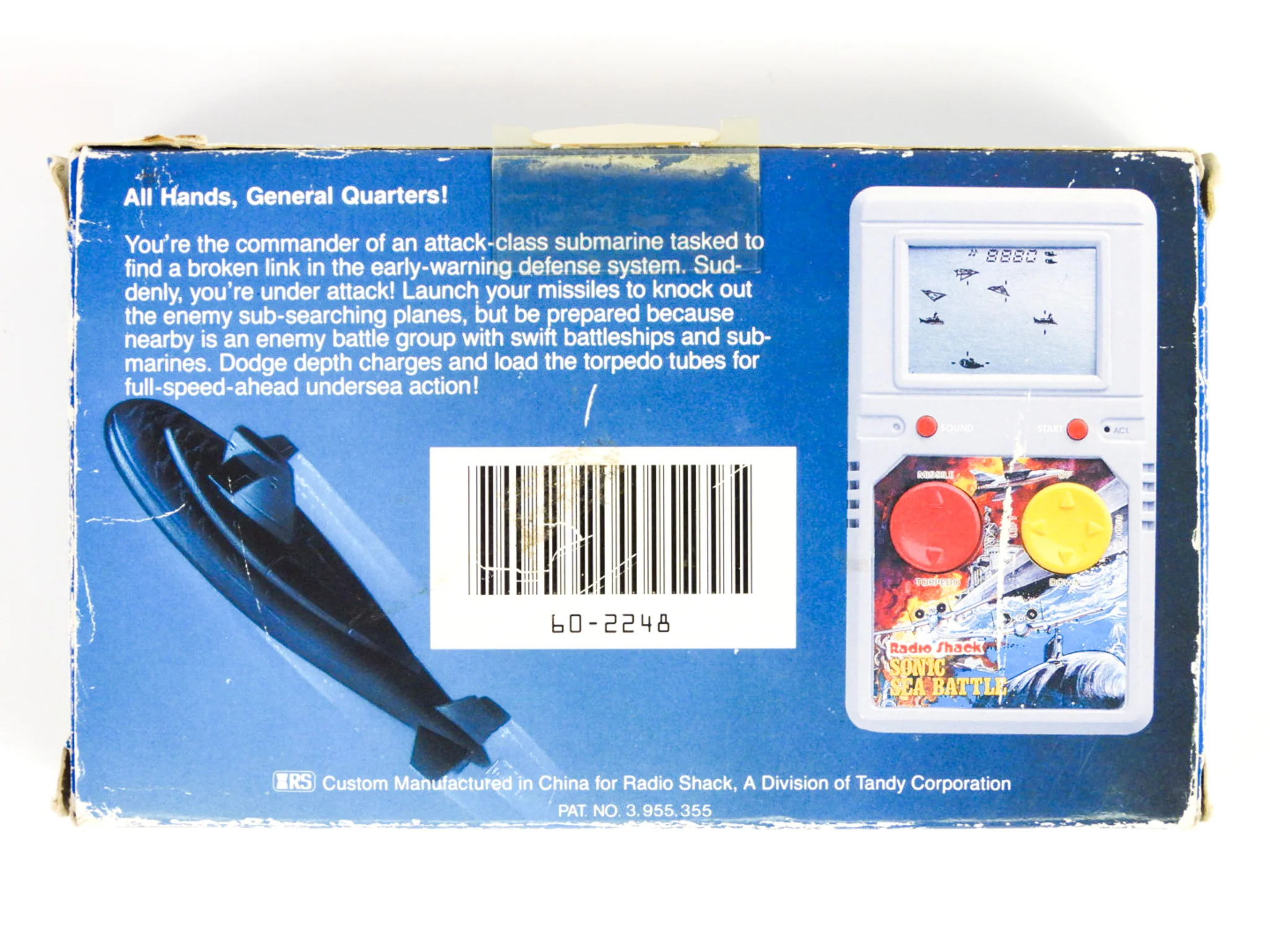 Radio Shack Sonic Sea Battle Handheld - Image 2
