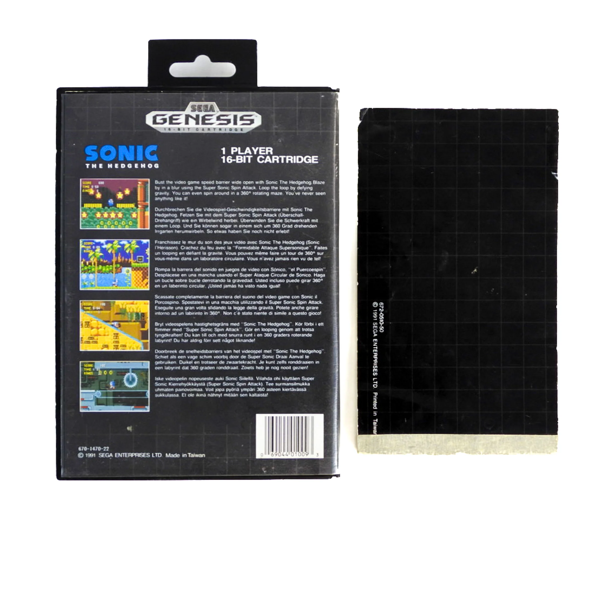 Sonic The Hedgehog [Not For Resale] [CAN Version] (Sega Genesis) - Image 2