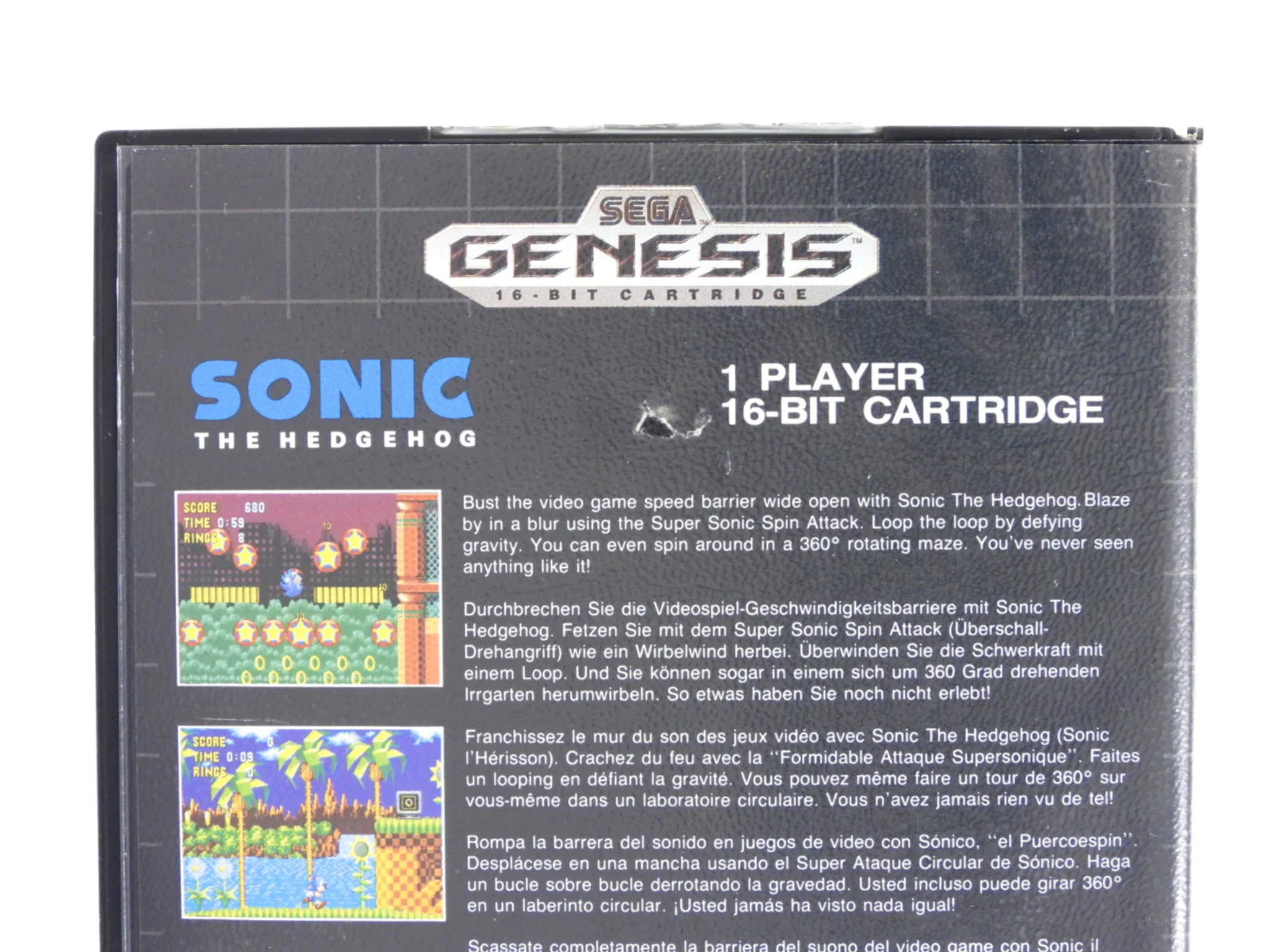 Sonic The Hedgehog [Not For Resale] [CAN Version] (Sega Genesis) - Image 3