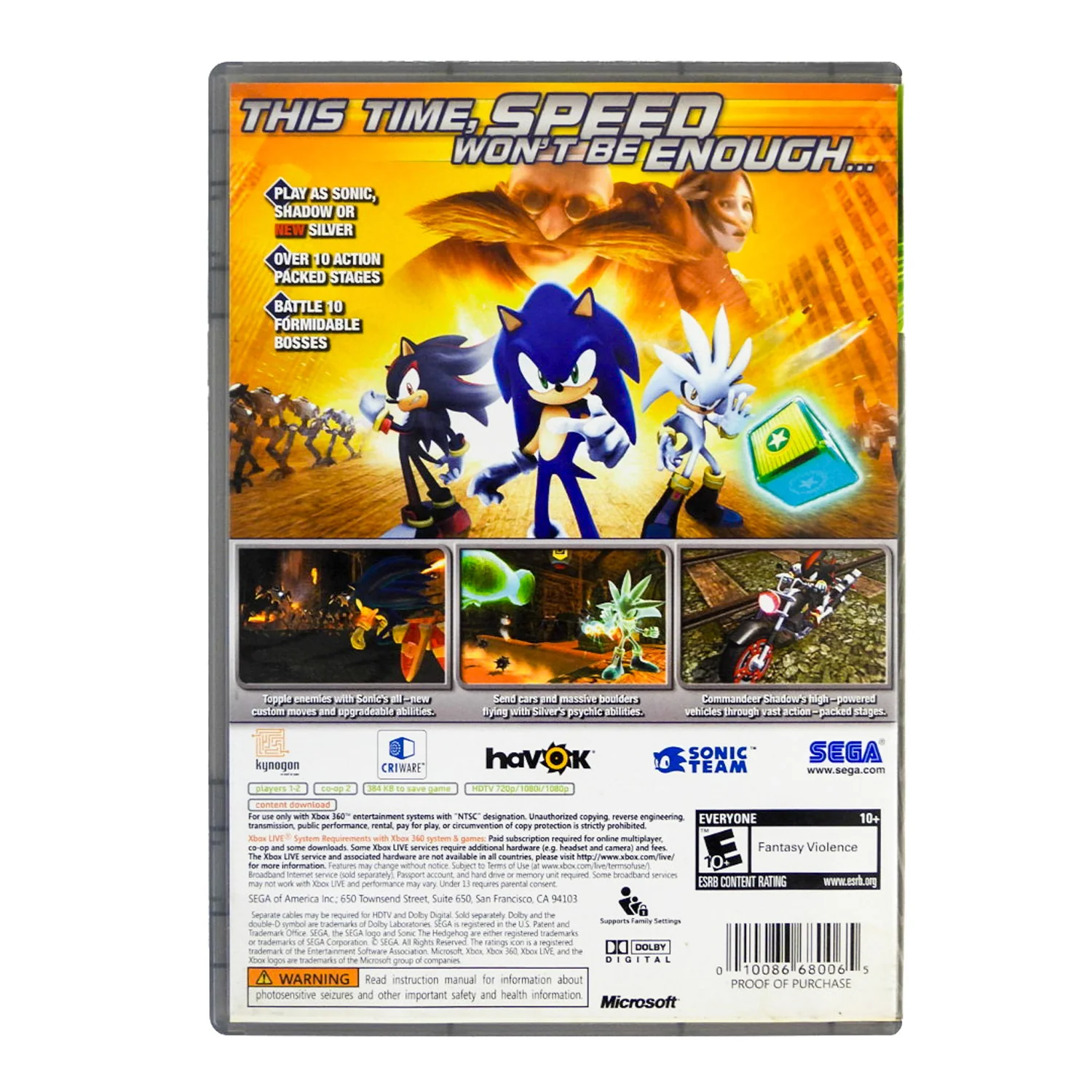Sonic The Hedgehog [Platinum Hits] (Xbox 360) - Image 3