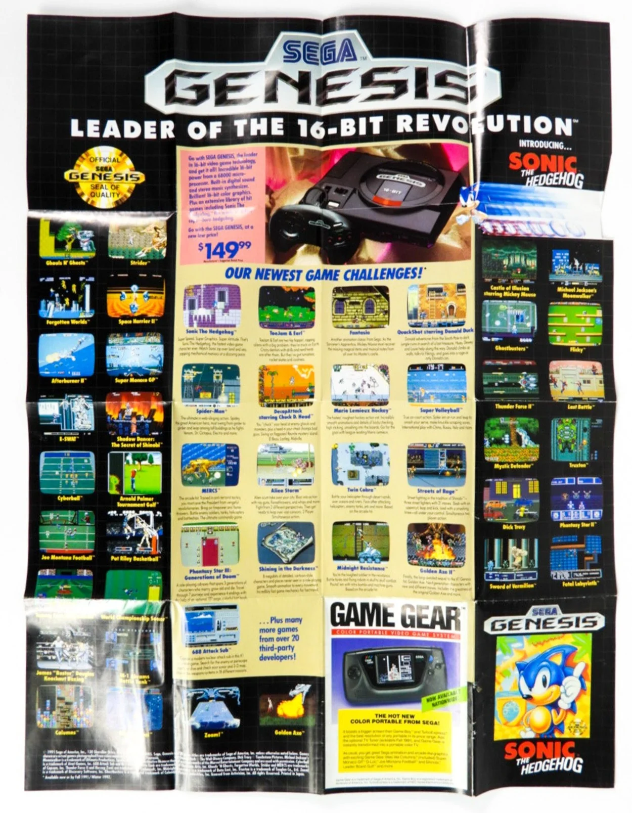 Sonic The Hedgehog With ToeJam And Earl [Poster] (Sega Genesis) - Image 4