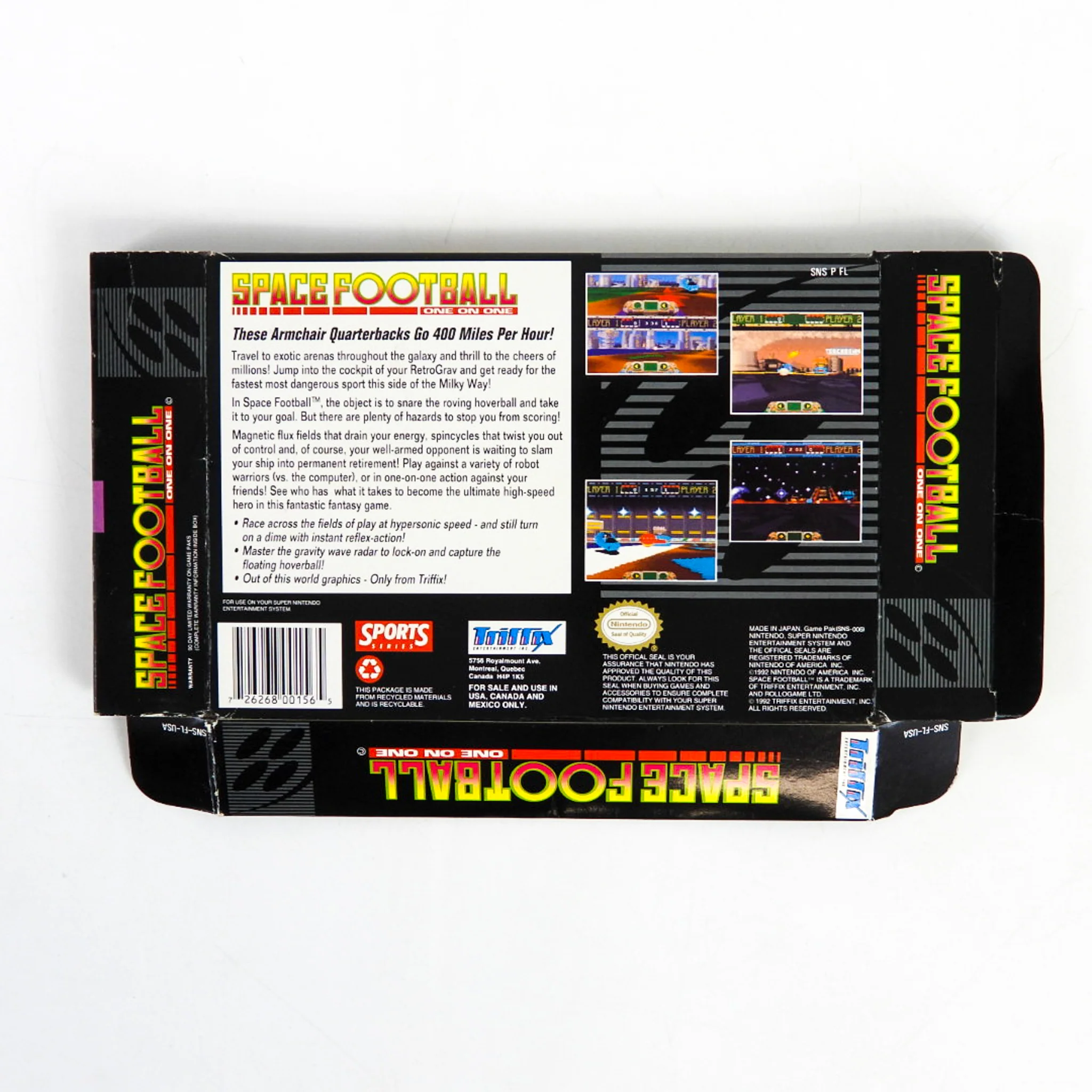 Space Football [Box] (Super Nintendo / SNES) - Image 2
