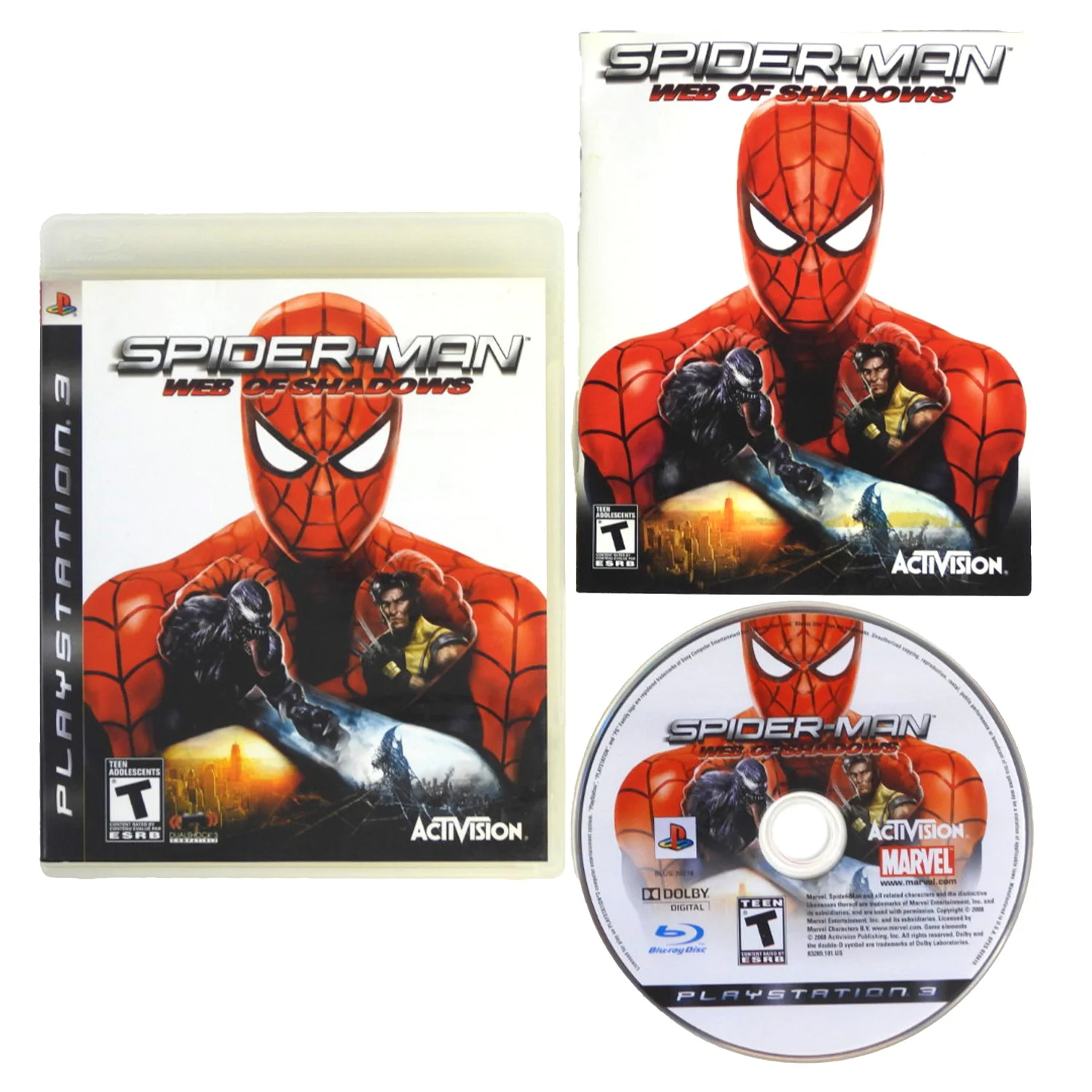 Spiderman: Web of Shadows (PlayStation 3 / PS3)