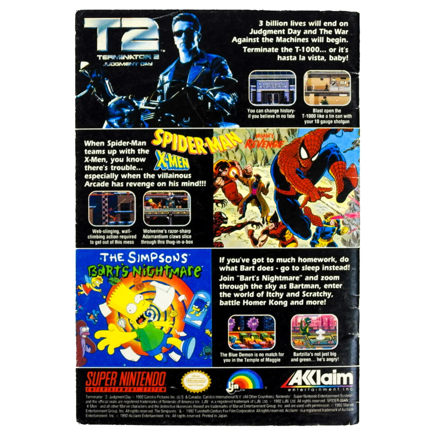 Spiderman X-Men Arcade's Revenge [Manual] (Super Nintendo / SNES) - Image 4