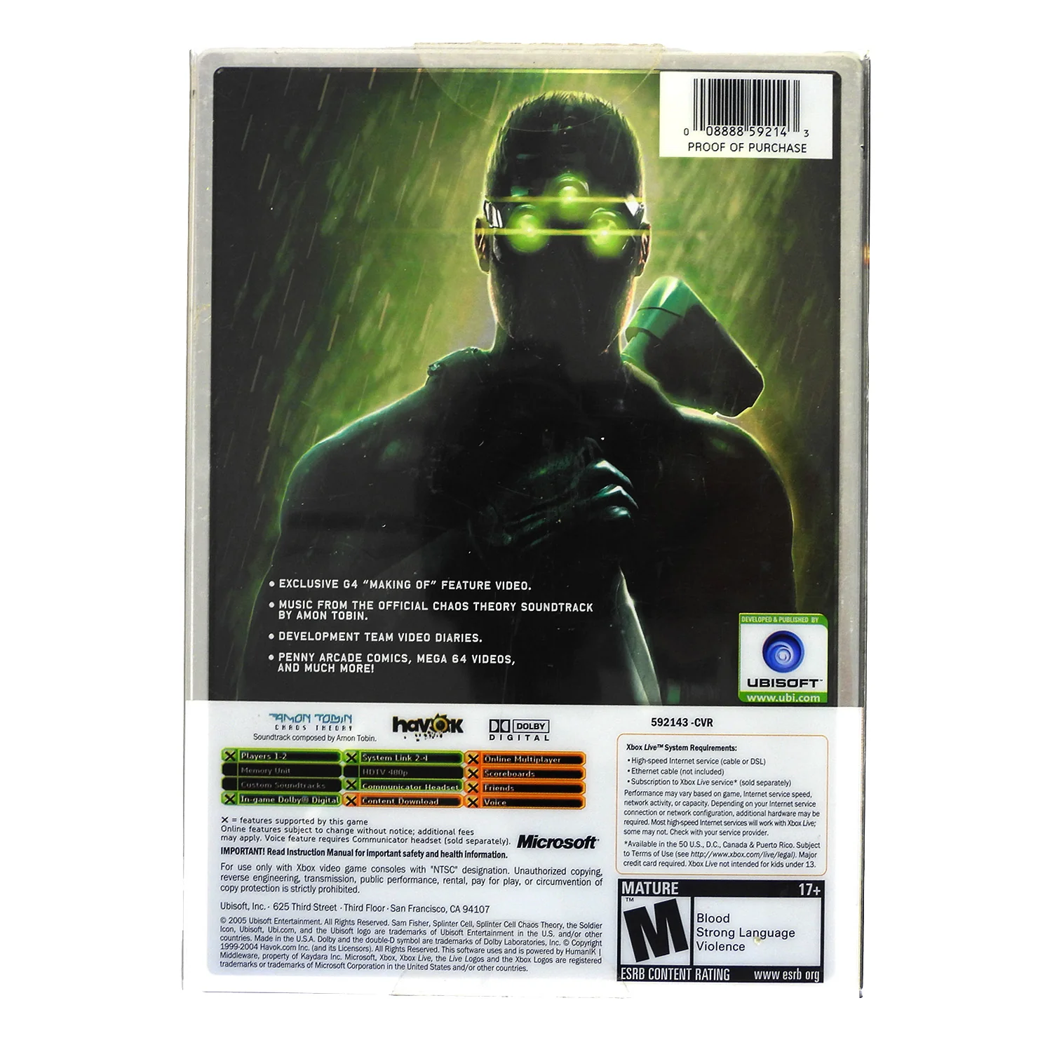 Splinter Cell Chaos Theory [Limited Collector's Edition] (Xbox) - Image 2