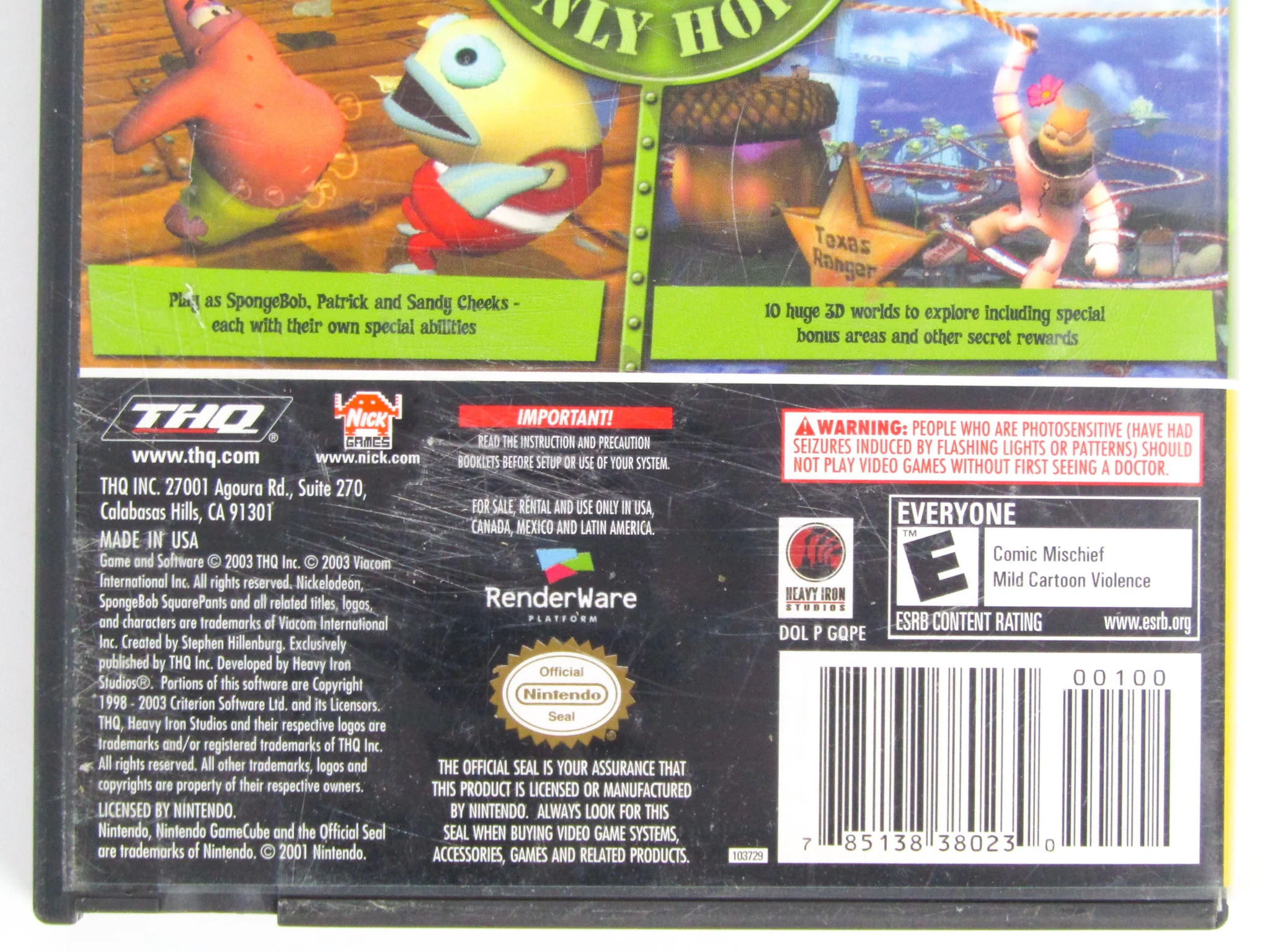 SpongeBob SquarePants Battle For Bikini Bottom [Player's Choice] (Nintendo GameCube) - Image 3