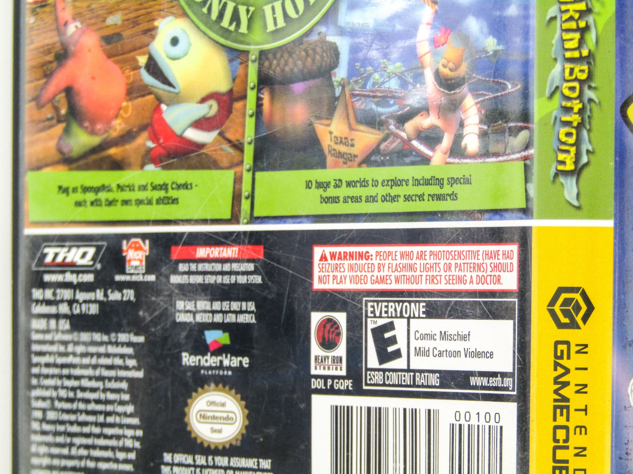 SpongeBob SquarePants Battle For Bikini Bottom [Player's Choice] (Nintendo GameCube) - Image 5