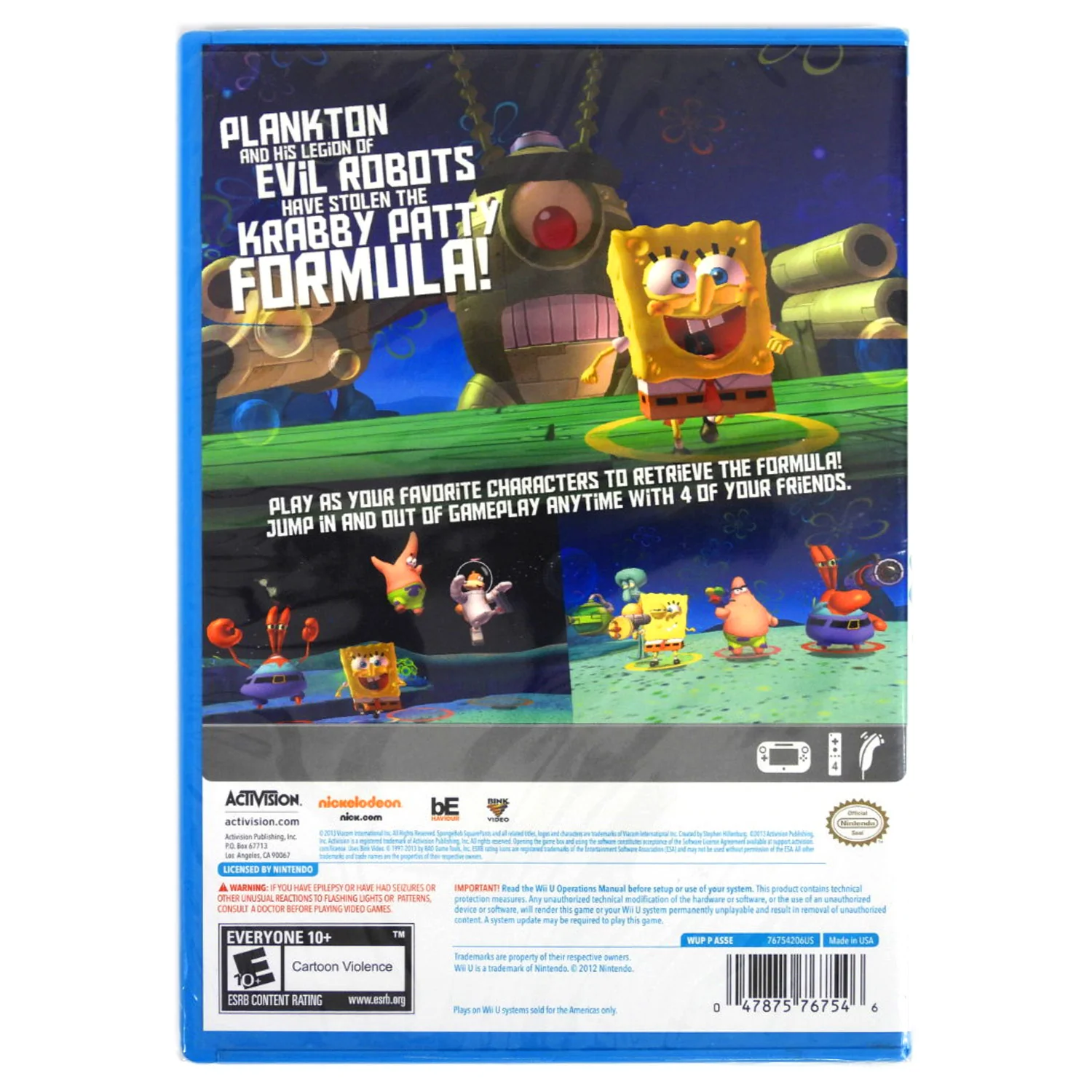 SpongeBob SquarePants: Plankton's Robotic Revenge (Nintendo Wii U) - Image 2