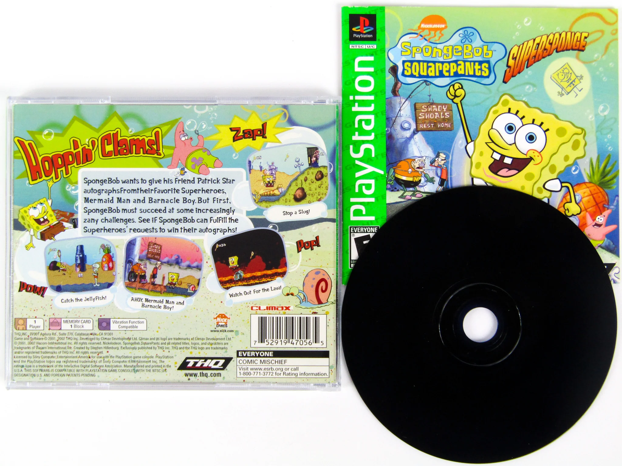 SpongeBob SquarePants Super Sponge [Greatest Hits] (PlayStation / PS1)
