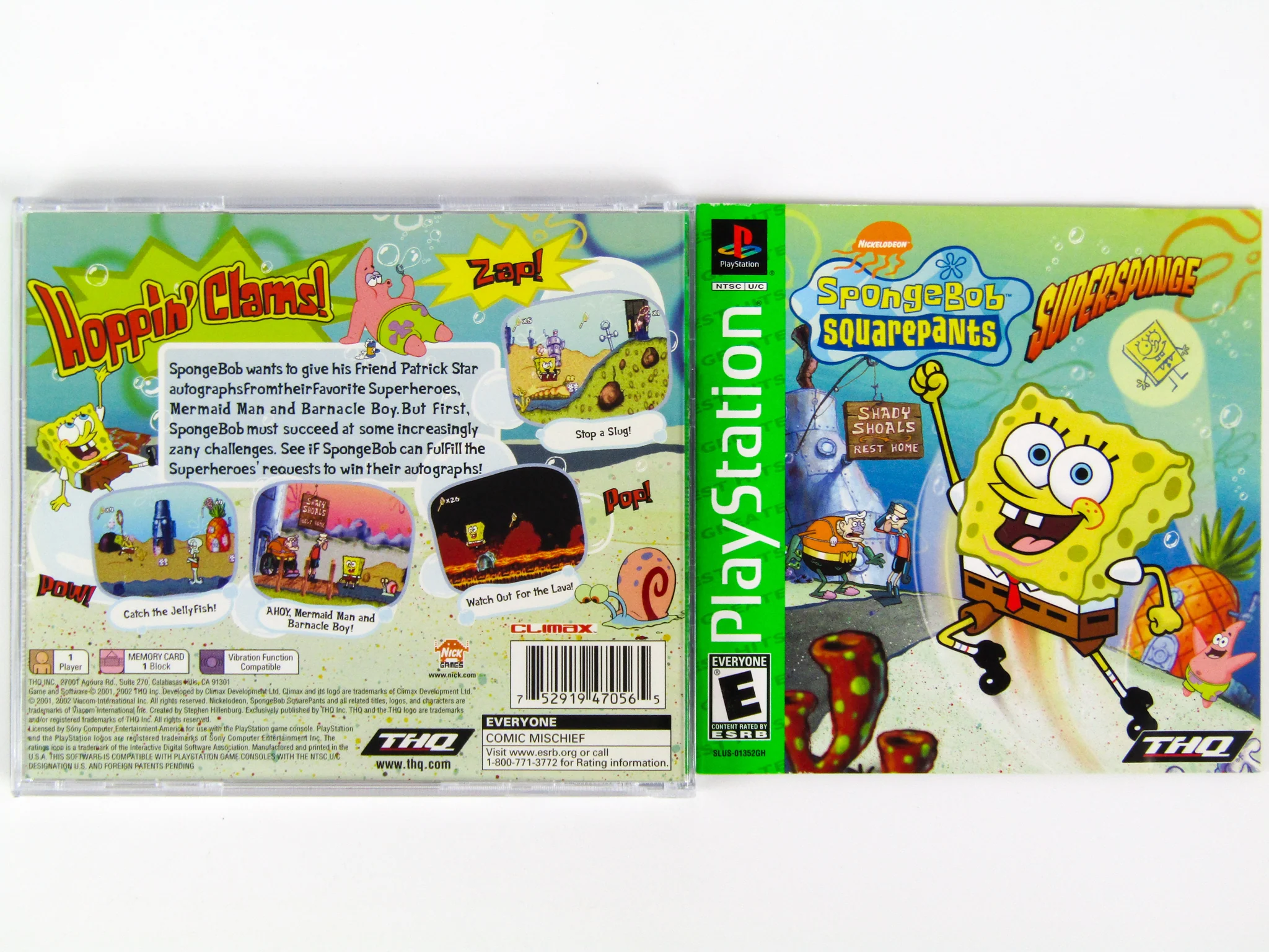 SpongeBob SquarePants Super Sponge [Greatest Hits] (PlayStation / PS1) - Image 2