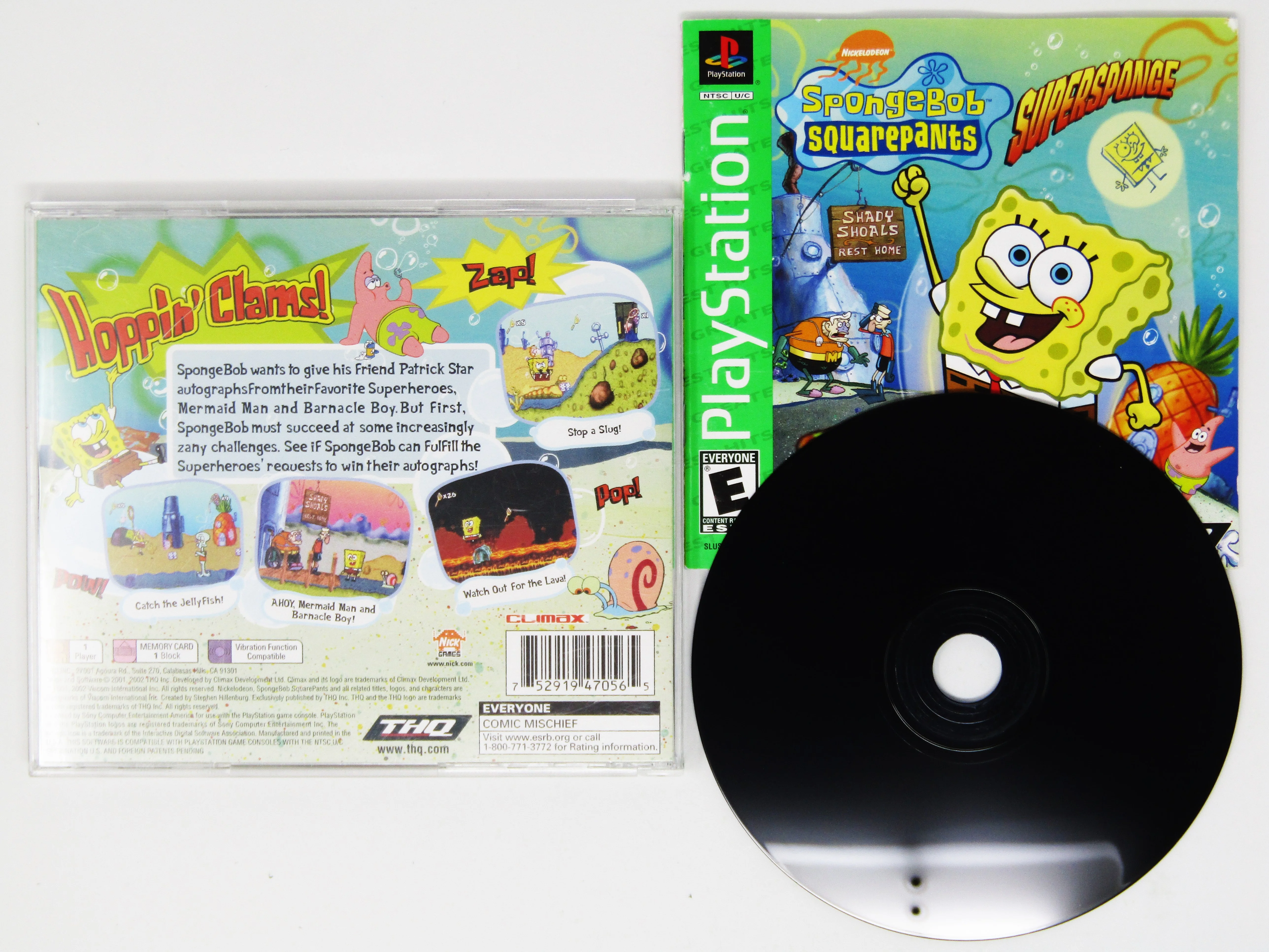 SpongeBob SquarePants Super Sponge [Greatest Hits] (PlayStation / PS1) - Image 4