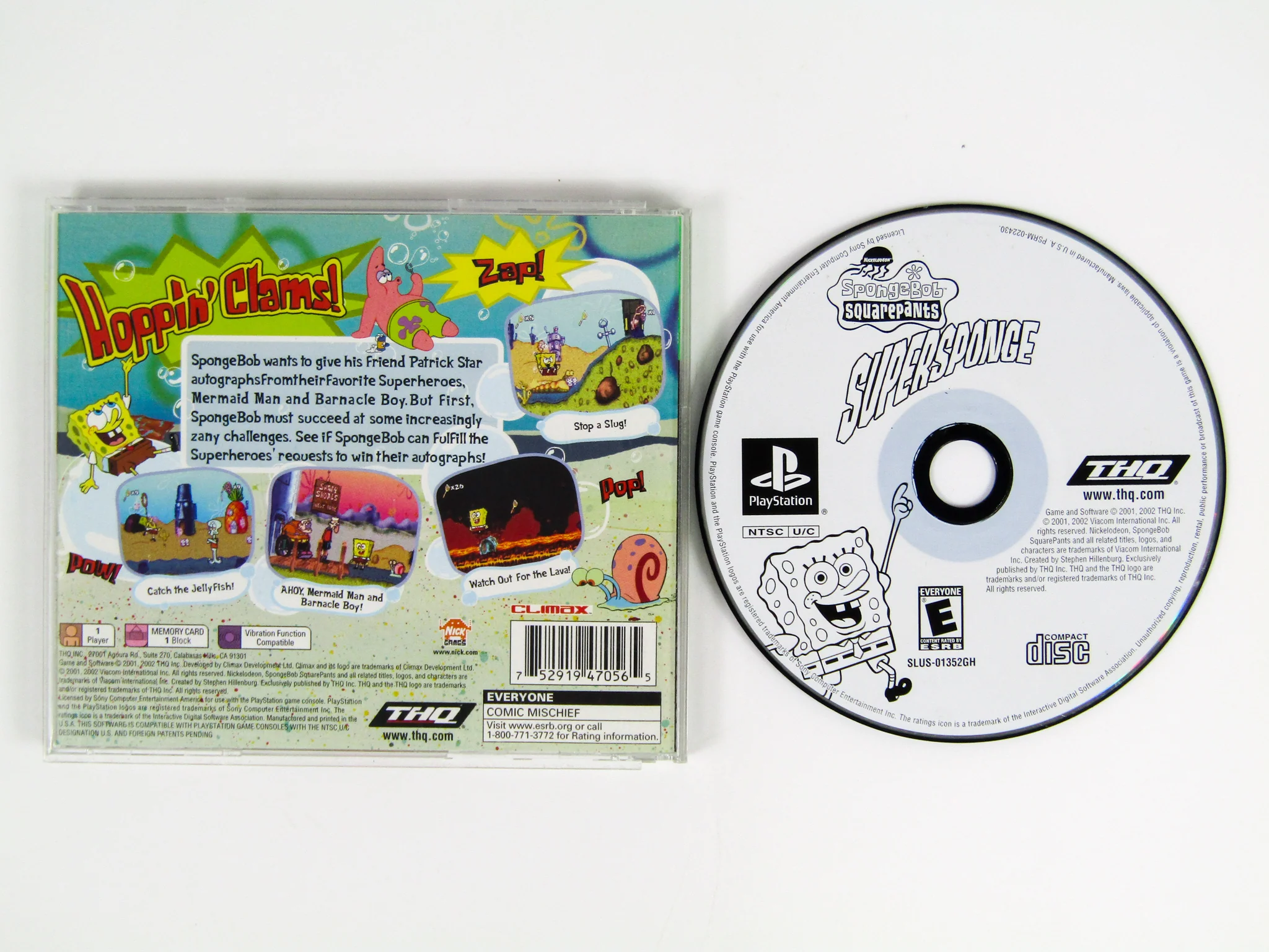 SpongeBob SquarePants Super Sponge [Greatest Hits] (PlayStation / PS1) - Image 6