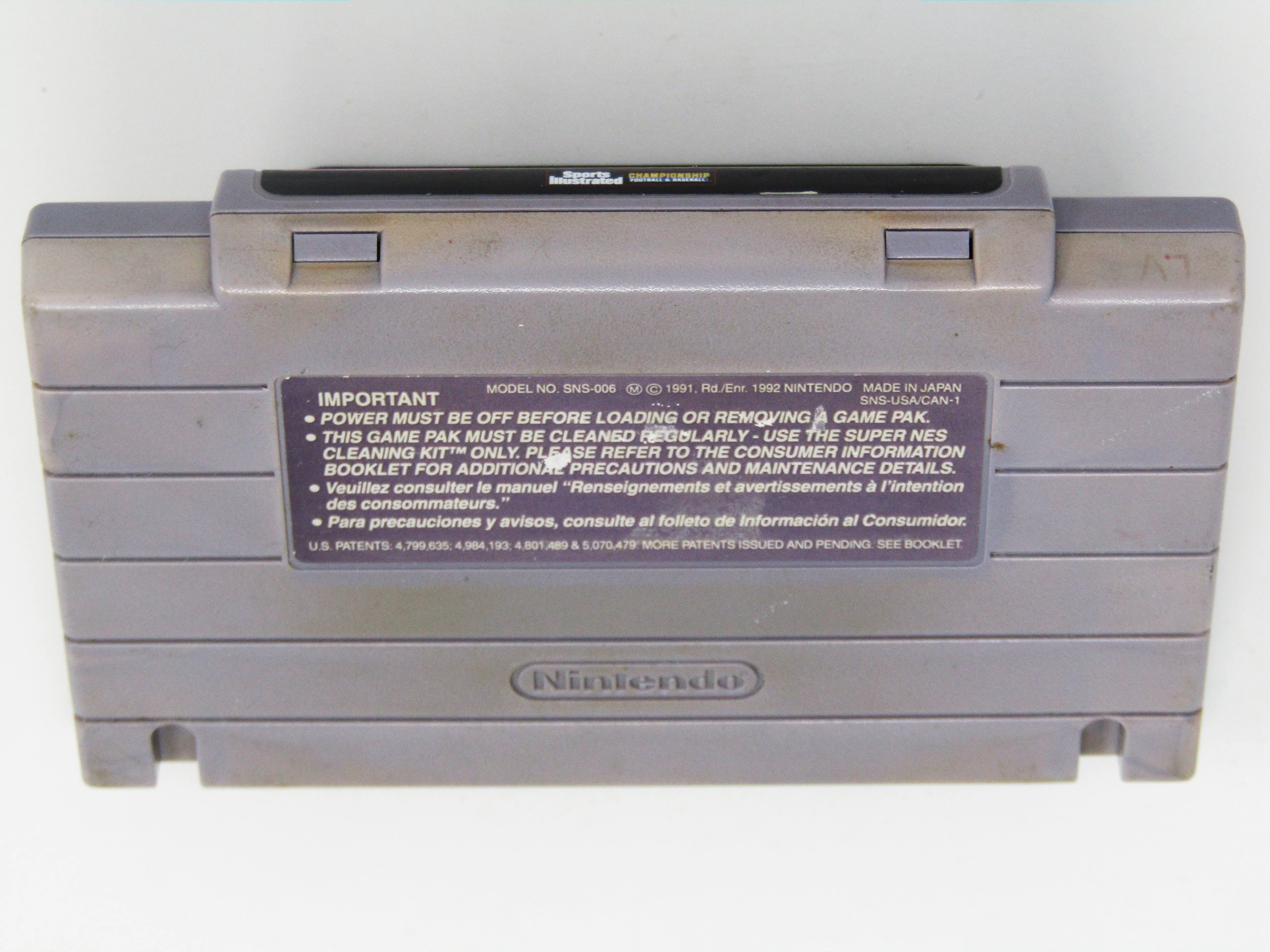 Sports Illustrated Championship Football & Baseball (Super Nintendo / SNES) - Image 5