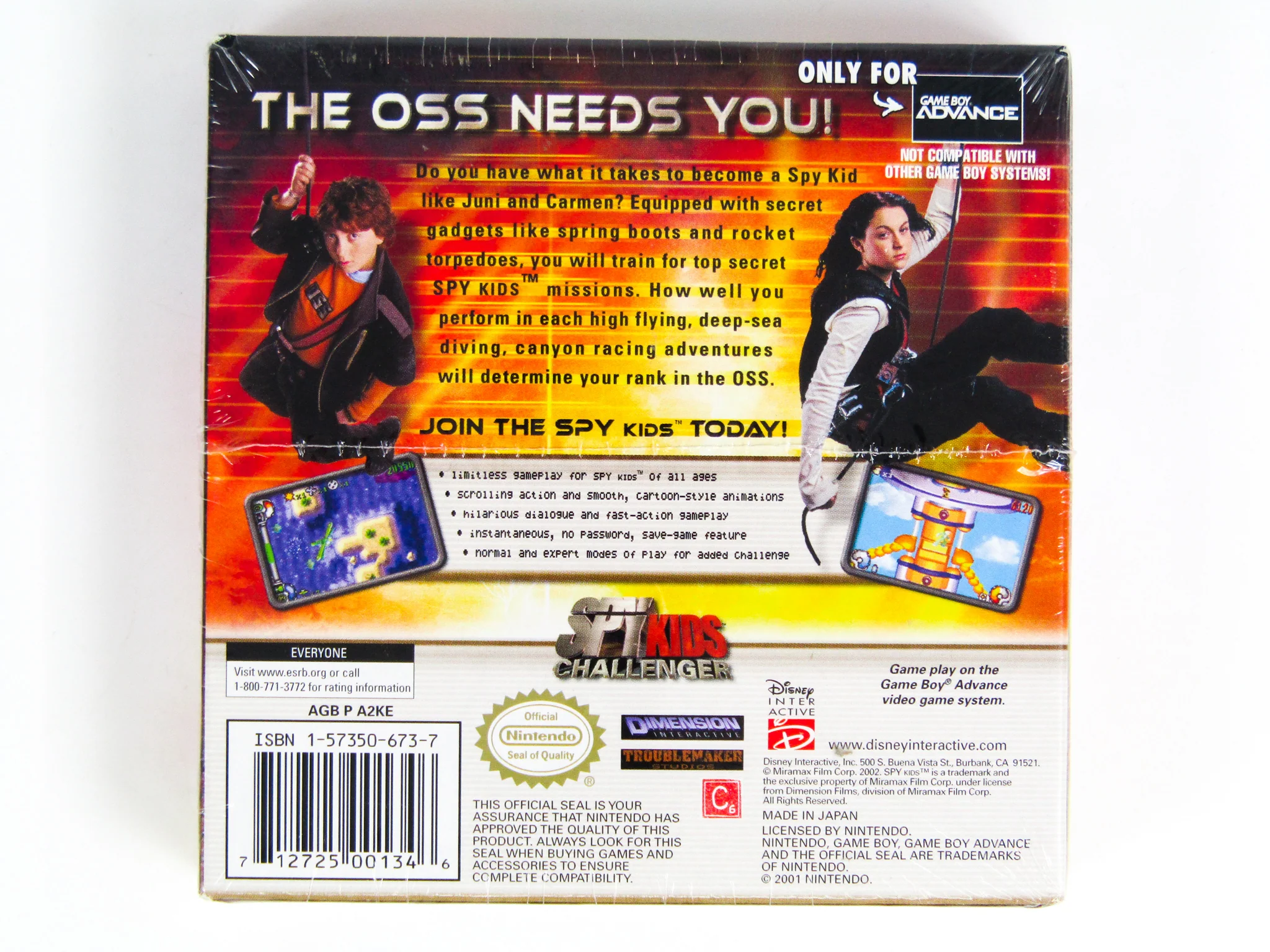 Spy Kids Challenger (Nintendo Game Boy Advance / GBA) - Image 2