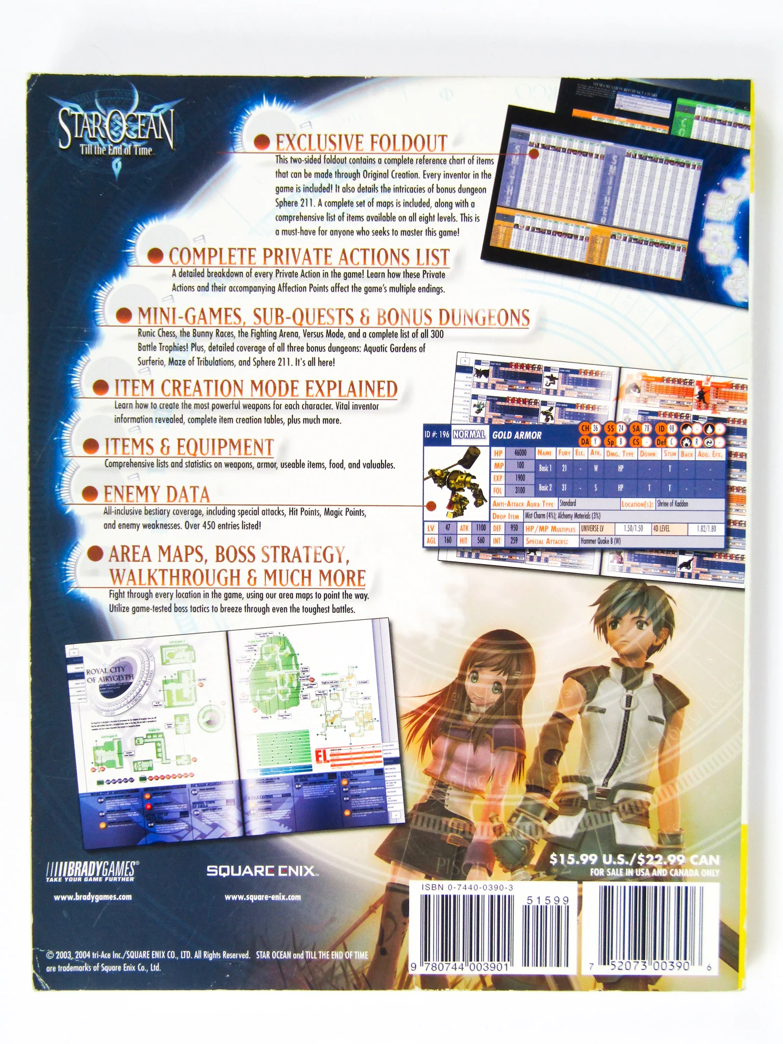 Star Ocean: Till The End Of Time [BradyGames] (Game Guide) - Image 2