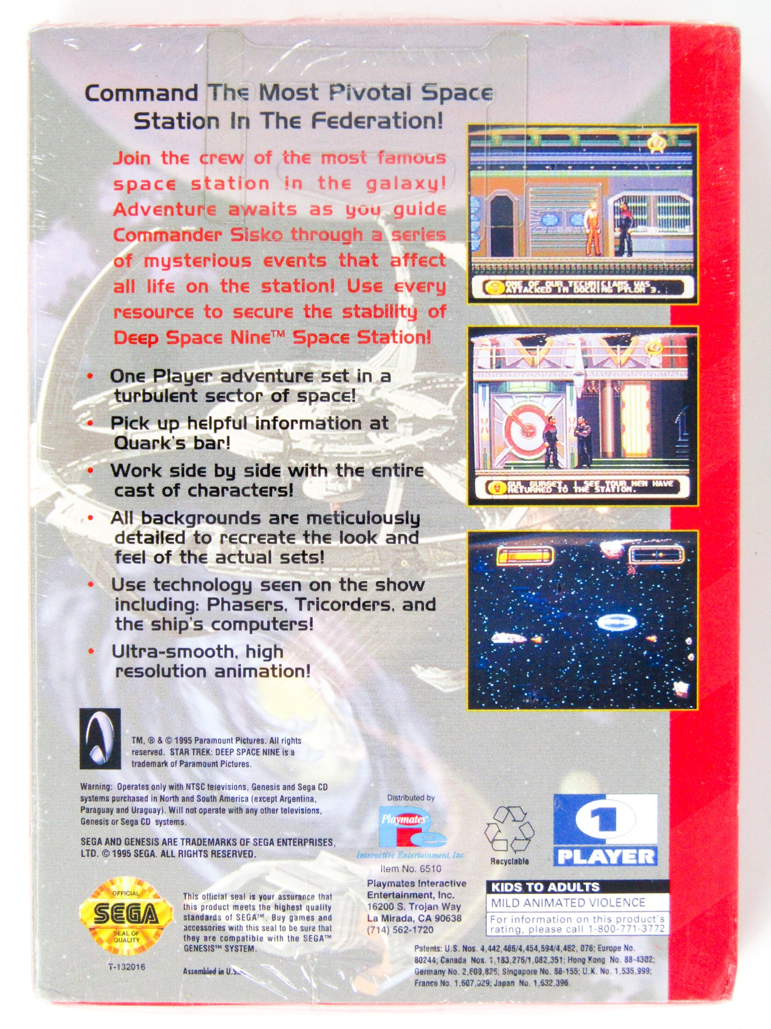 Star Trek Deep Space Nine Crossroads Of Time (Sega Genesis) - Image 2