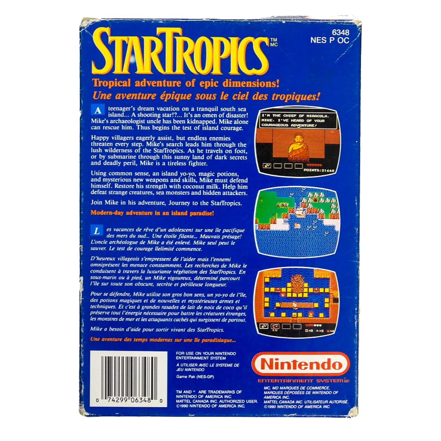 Star Tropics [CAN Version] (Nintendo / NES) - Image 7