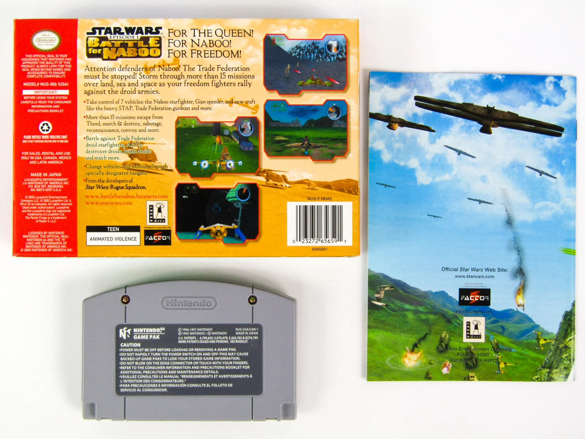 Star Wars: Battle For Naboo (Nintendo 64 / N64) - Image 2