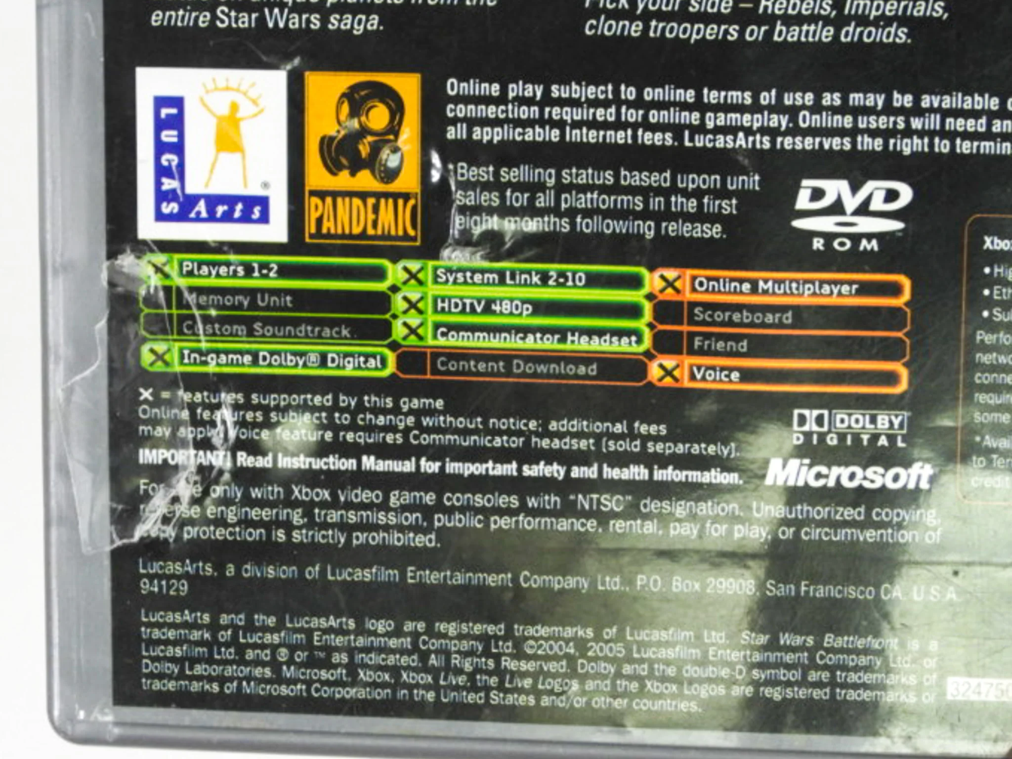 Star Wars Battlefront [Platinum Hits] (Xbox) - Image 2