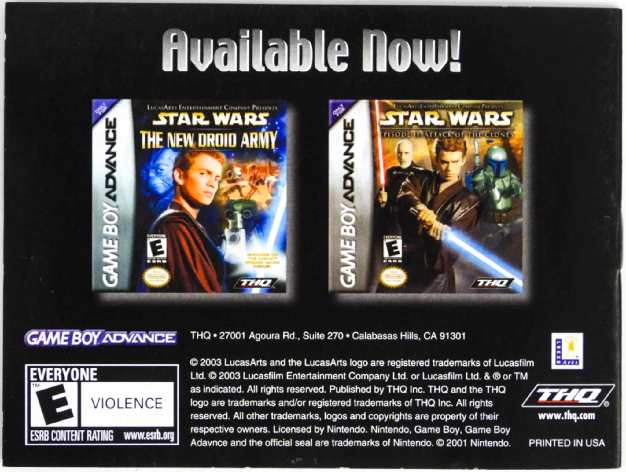Star Wars Flight of Falcon [Manual] (Nintendo Game Boy Advance / GBA) - Image 4