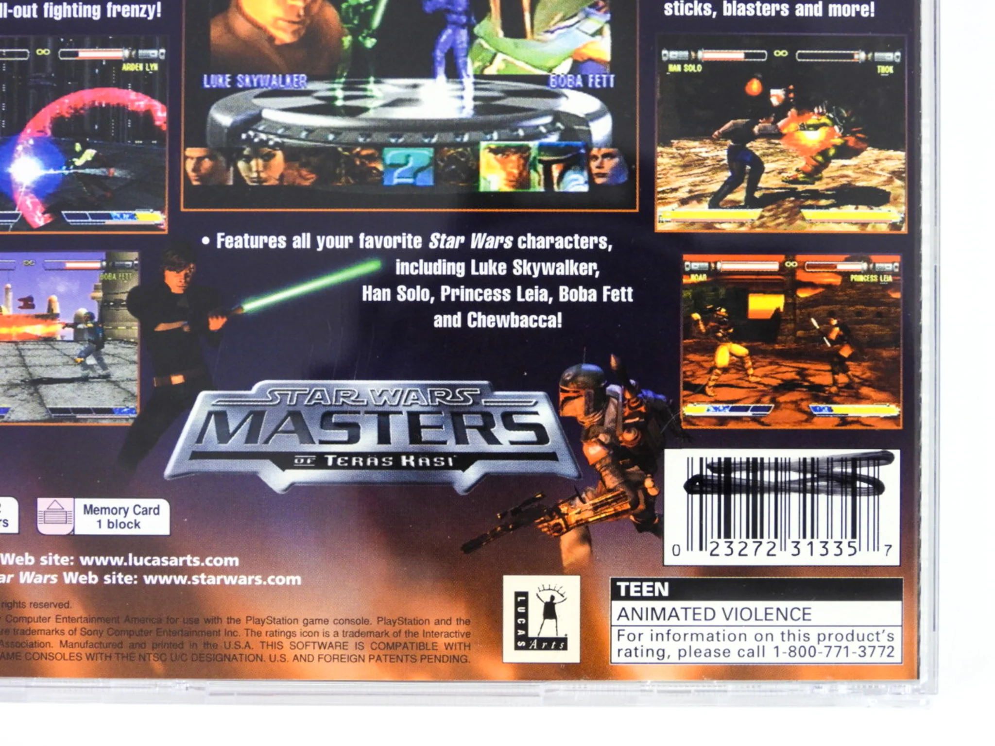 Star Wars Masters Of Teras Kasi (PlayStation / PS1) - Image 4