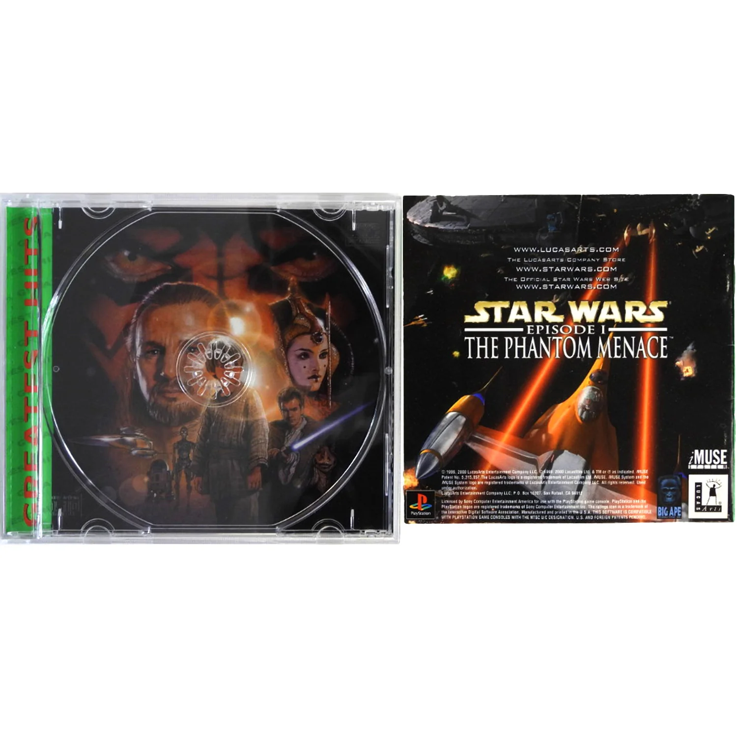 Star Wars Phantom Menace [Greatest Hits] (PlayStation / PS1) - Image 2