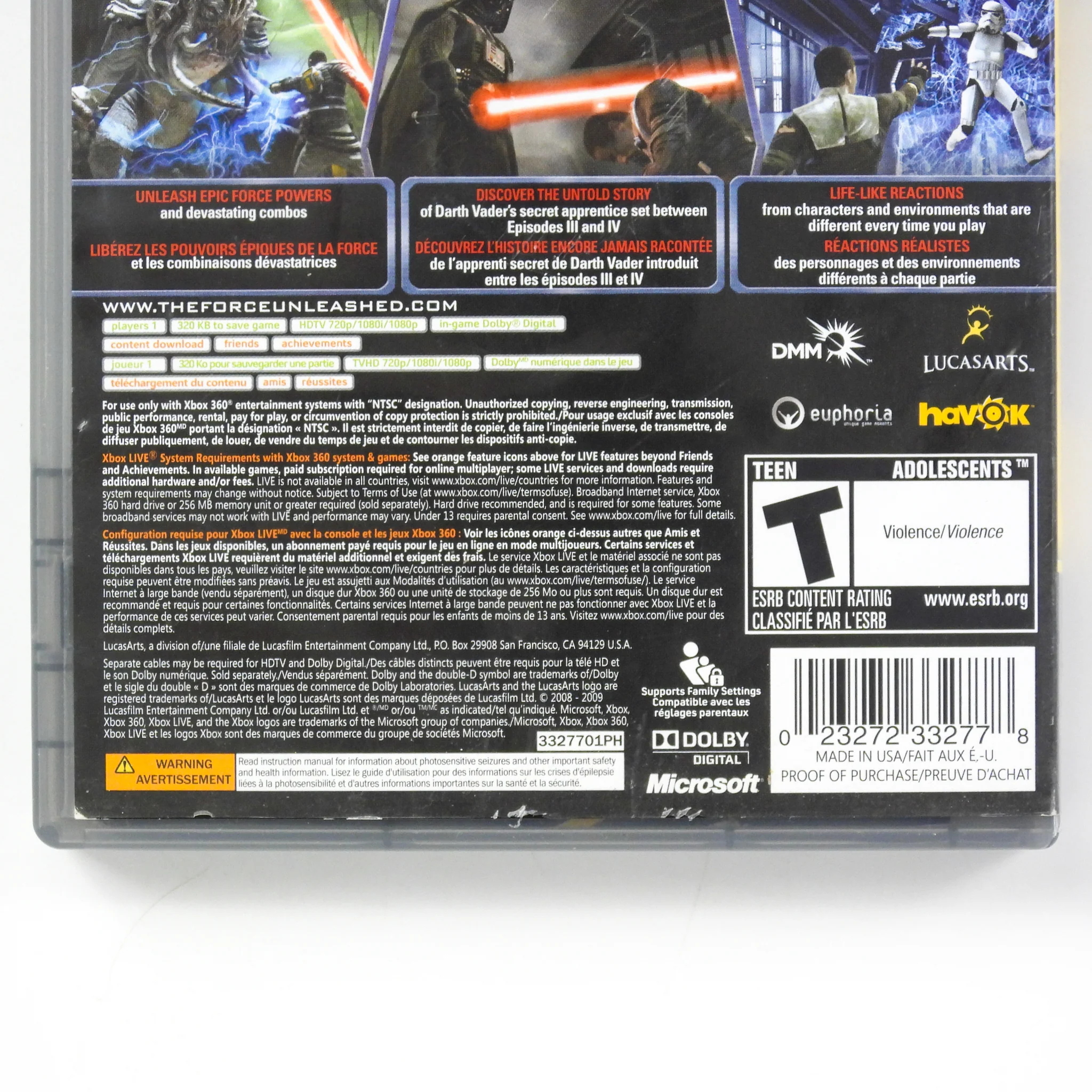 Star Wars The Force Unleashed [Platinum Hits] (Xbox 360) - Image 4