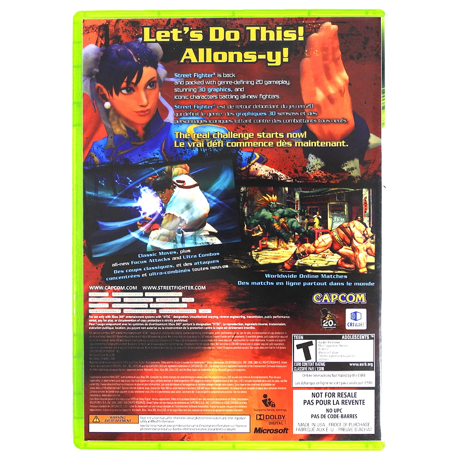 Street Fighter IV 4 [Not for Resale] (Xbox 360) - Image 2