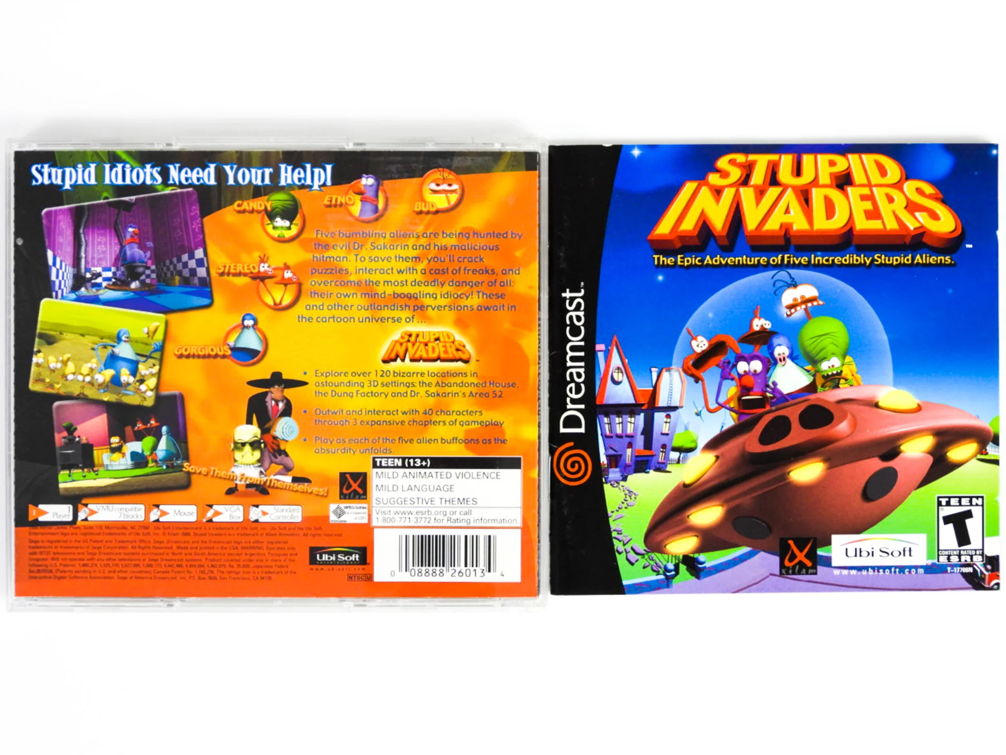 Stupid Invaders (Sega Dreamcast) - Image 2