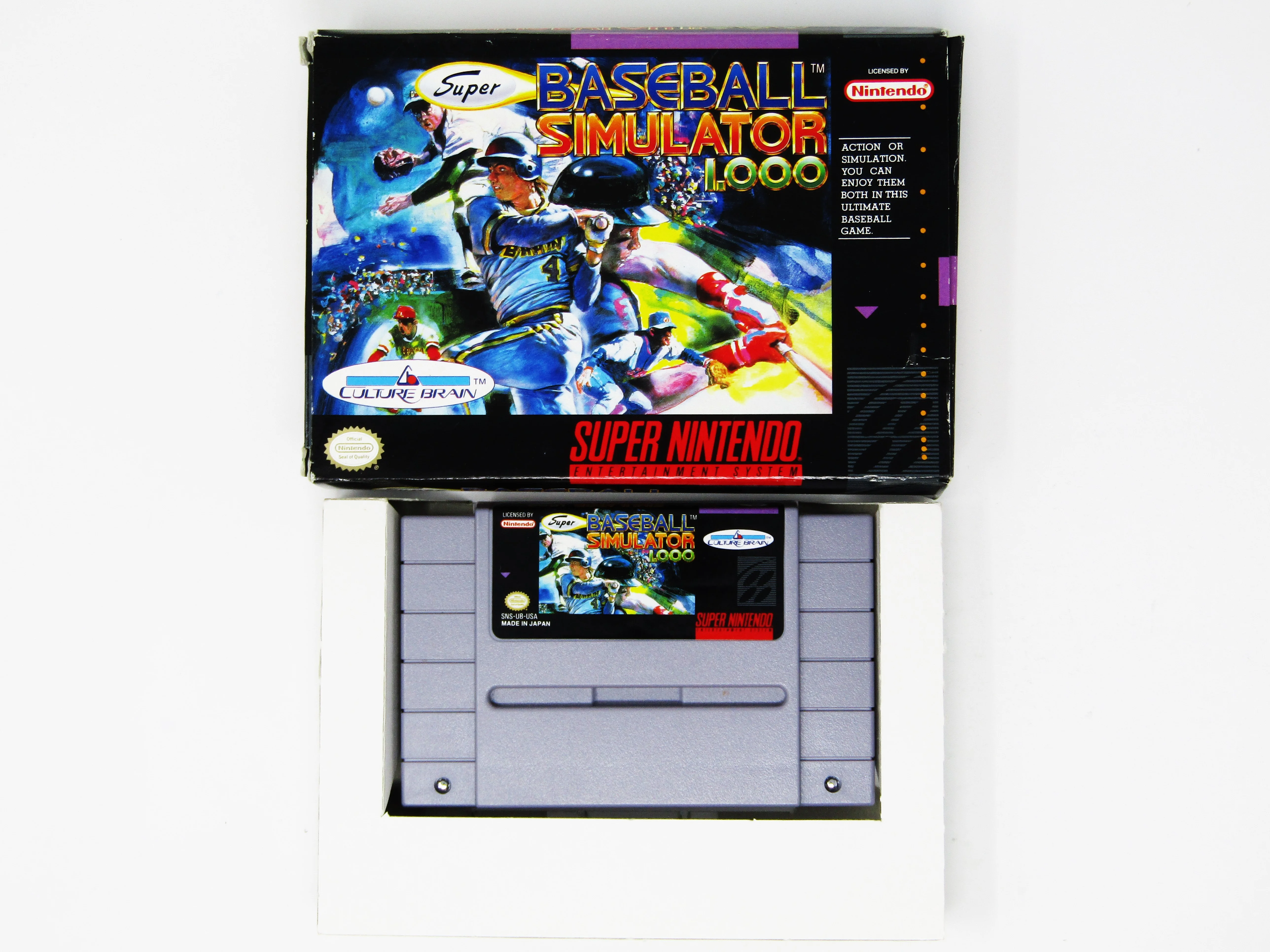 Super Baseball Simulator 1.000 (Super Nintendo / SNES) - Image 3