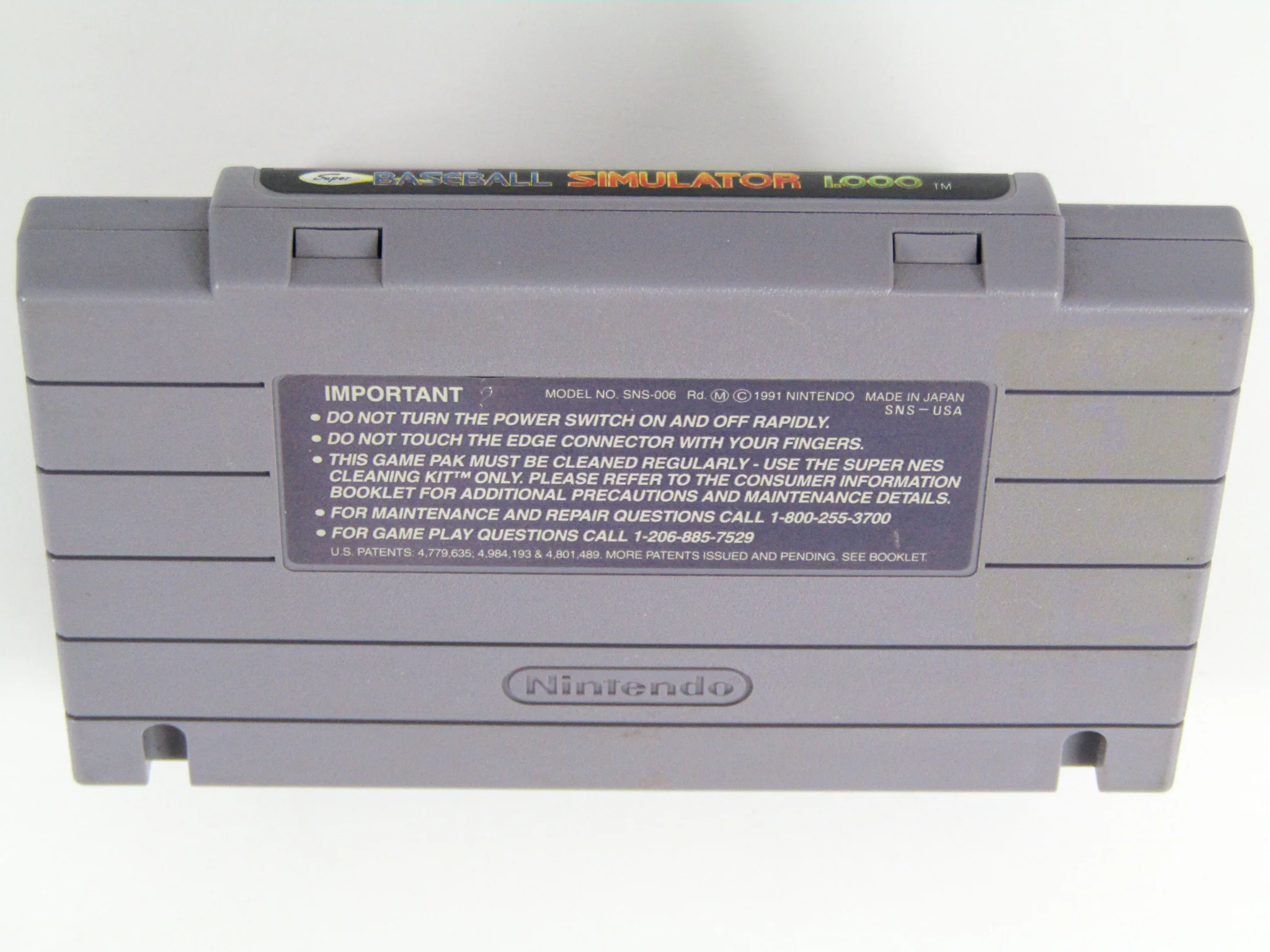 Super Baseball Simulator 1.000 (Super Nintendo / SNES) - Image 7