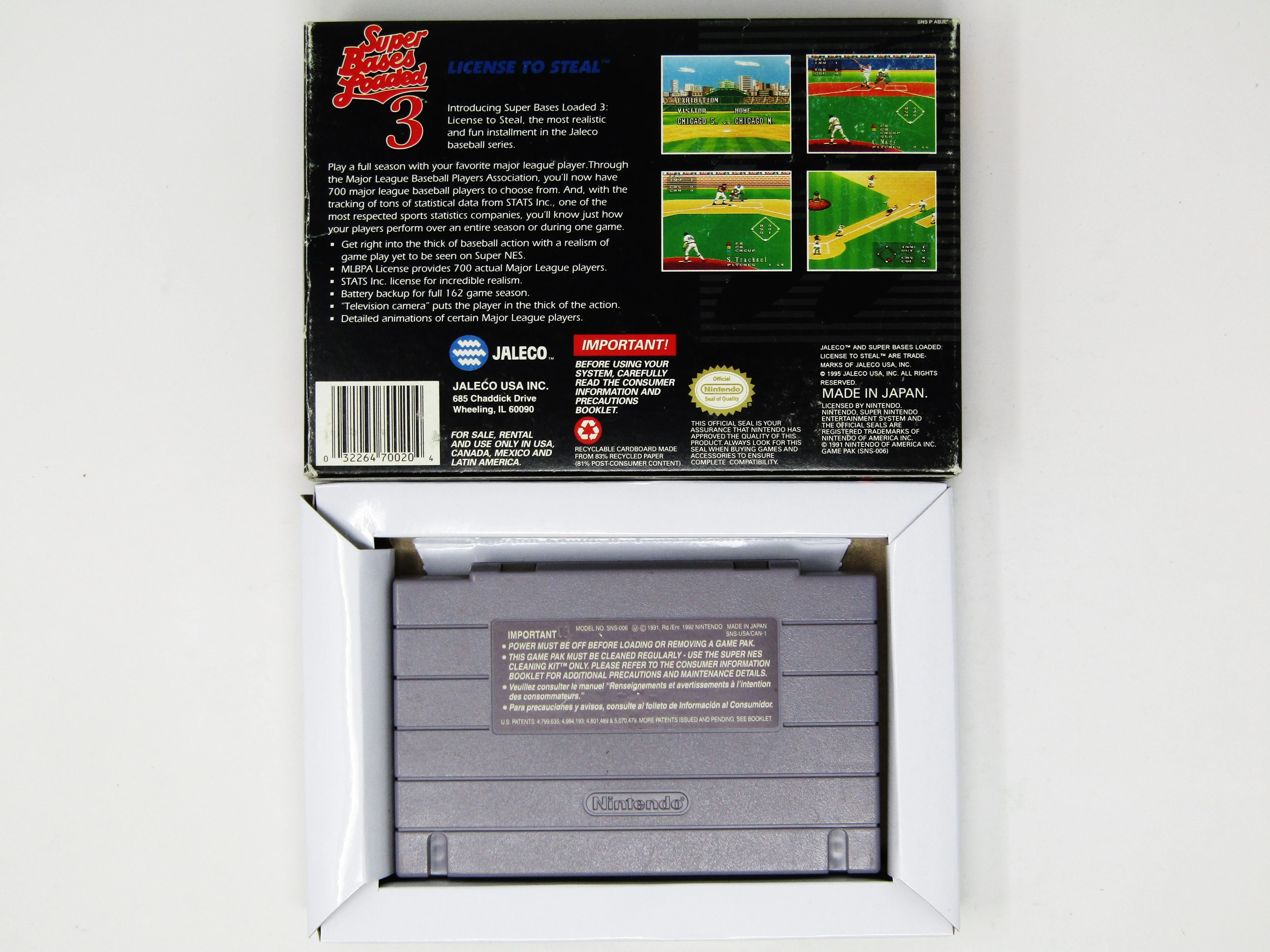Super Bases Loaded 3 (Super Nintendo / SNES) - Image 2