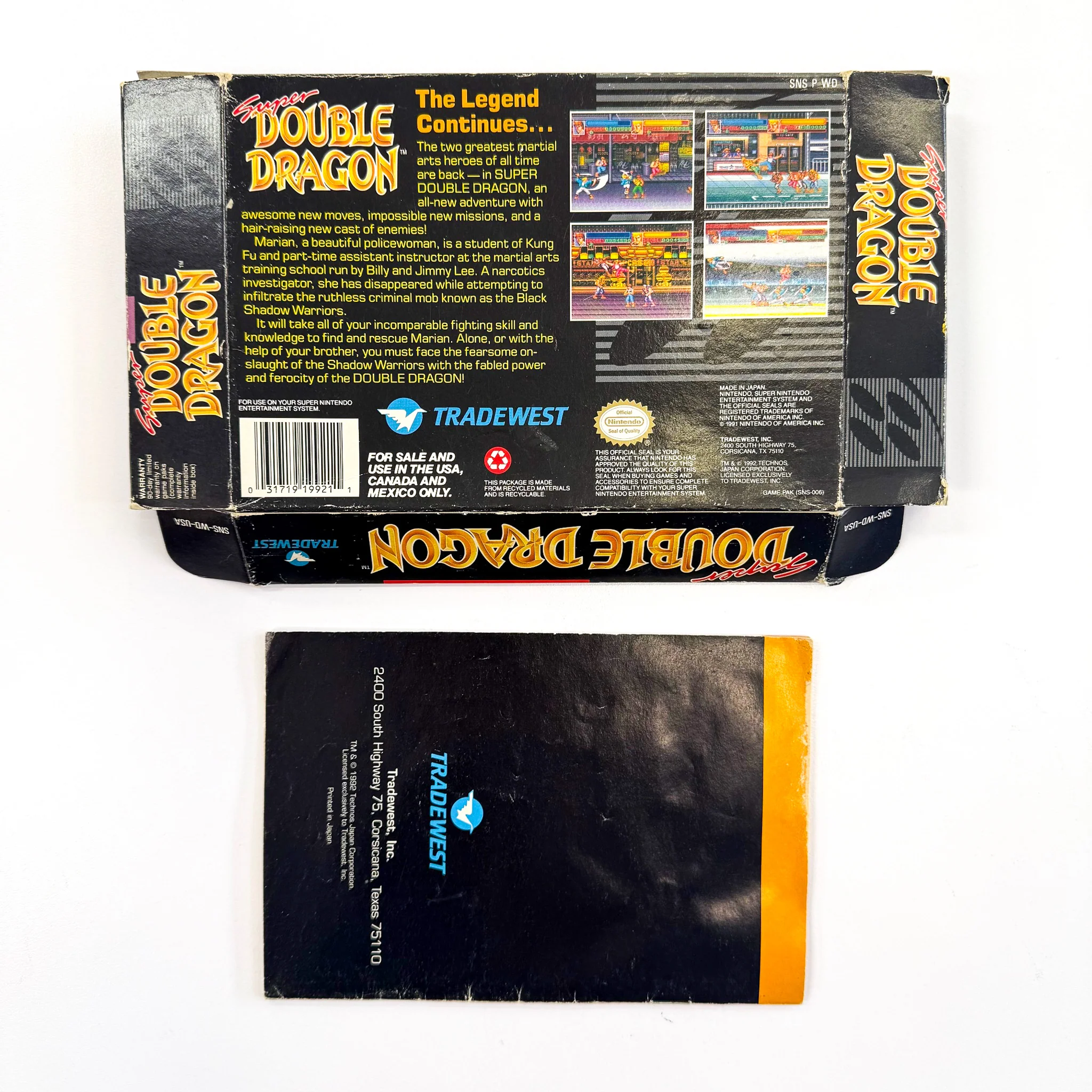 Super Double Dragon [Box] (Super Nintendo / SNES) - Image 2