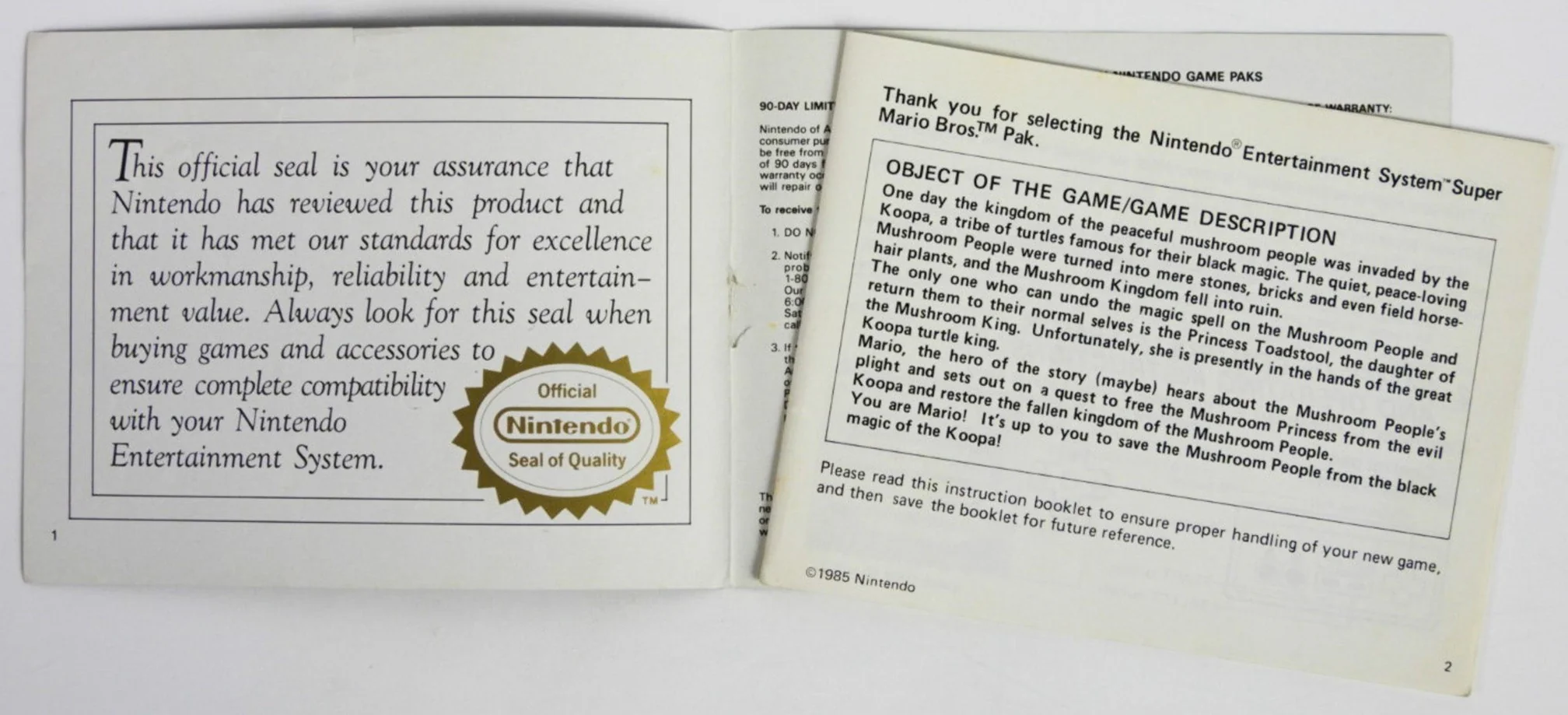 Super Mario Bros [Manual] (Nintendo / NES) - Image 5