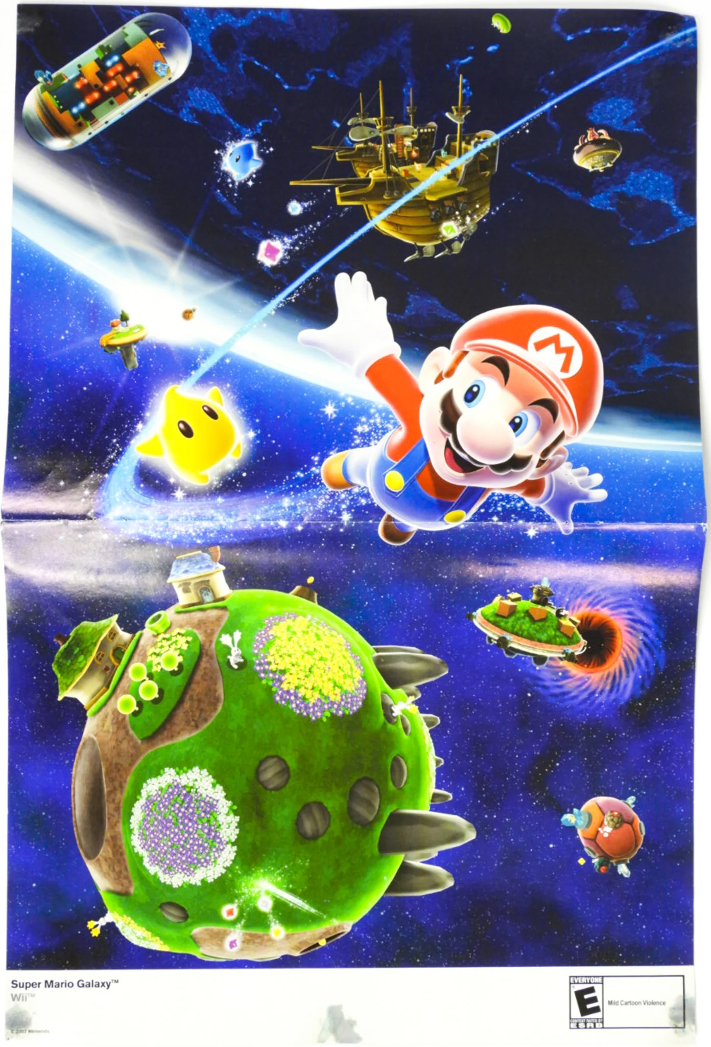 Super Mario Galaxy [Nintendo Power] [Poster] (Nintendo Wii) - Image 3