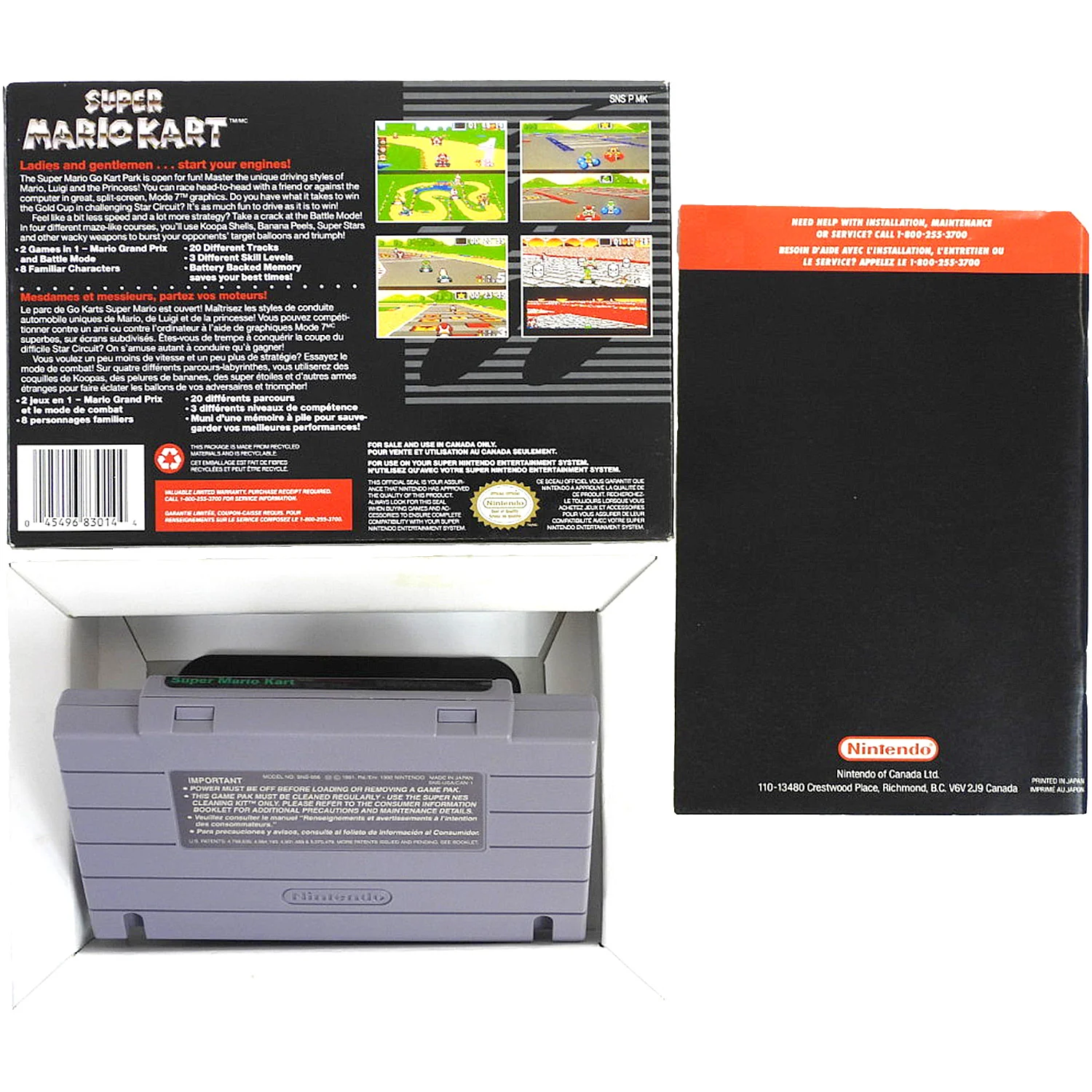 Super Mario Kart [CAN Version] (Super Nintendo / SNES) - Image 2
