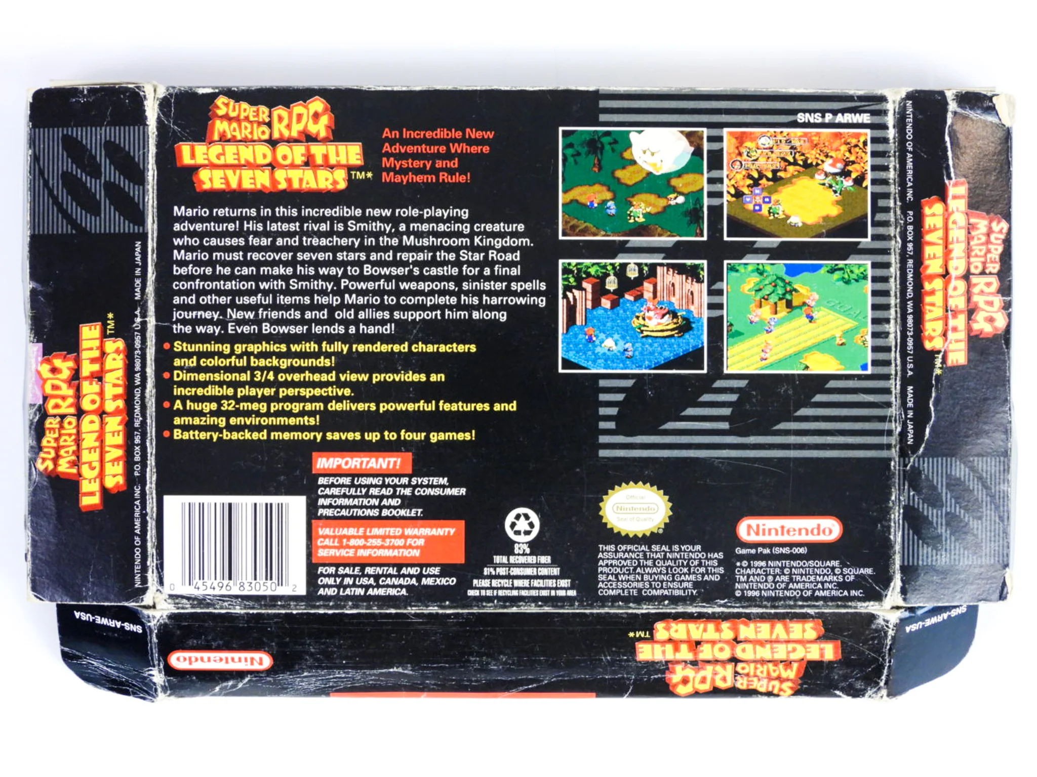 Super Mario RPG [Box] (Super Nintendo / SNES) - Image 2